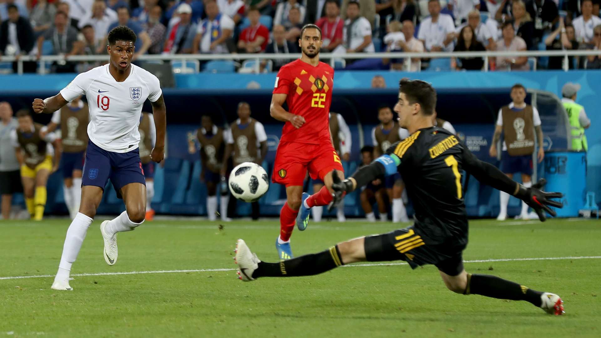 Marcus Rashford England Belgium World Cup 2018