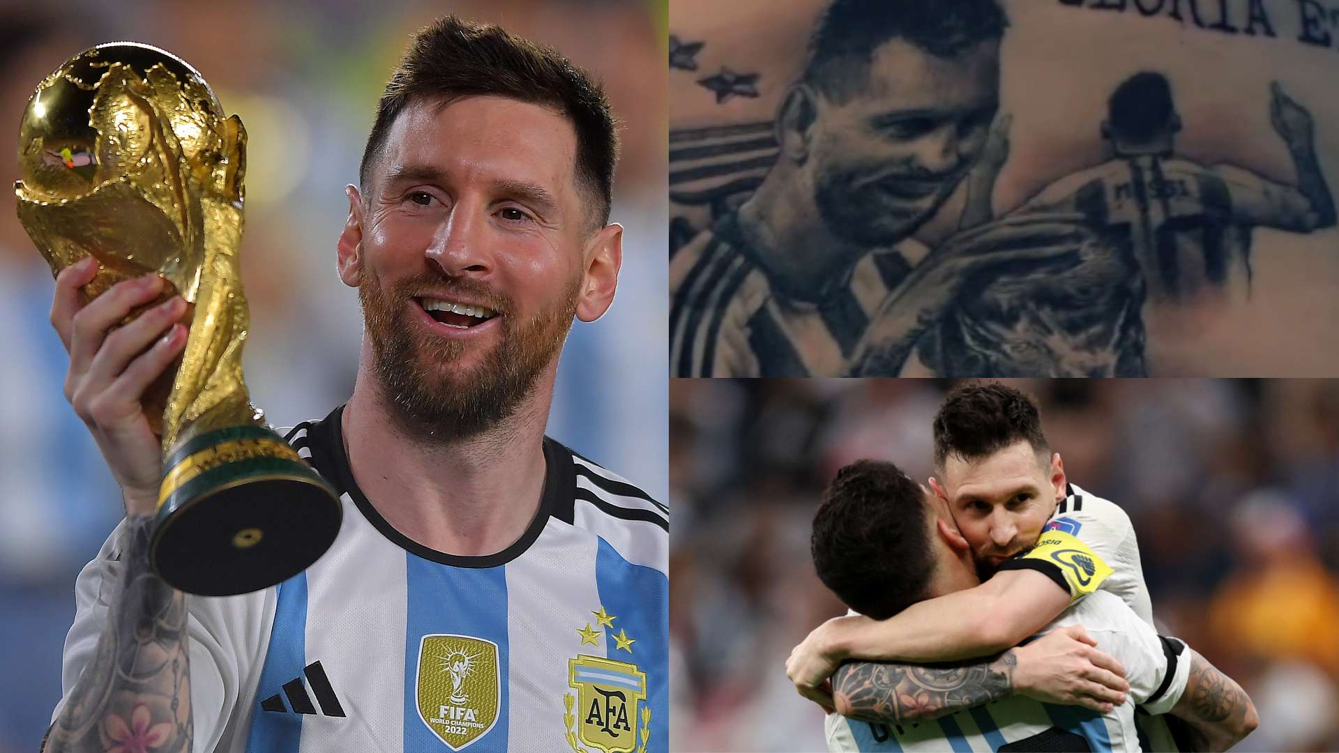 Lionel Messi Nicolas Otamendi World Cup tattoo