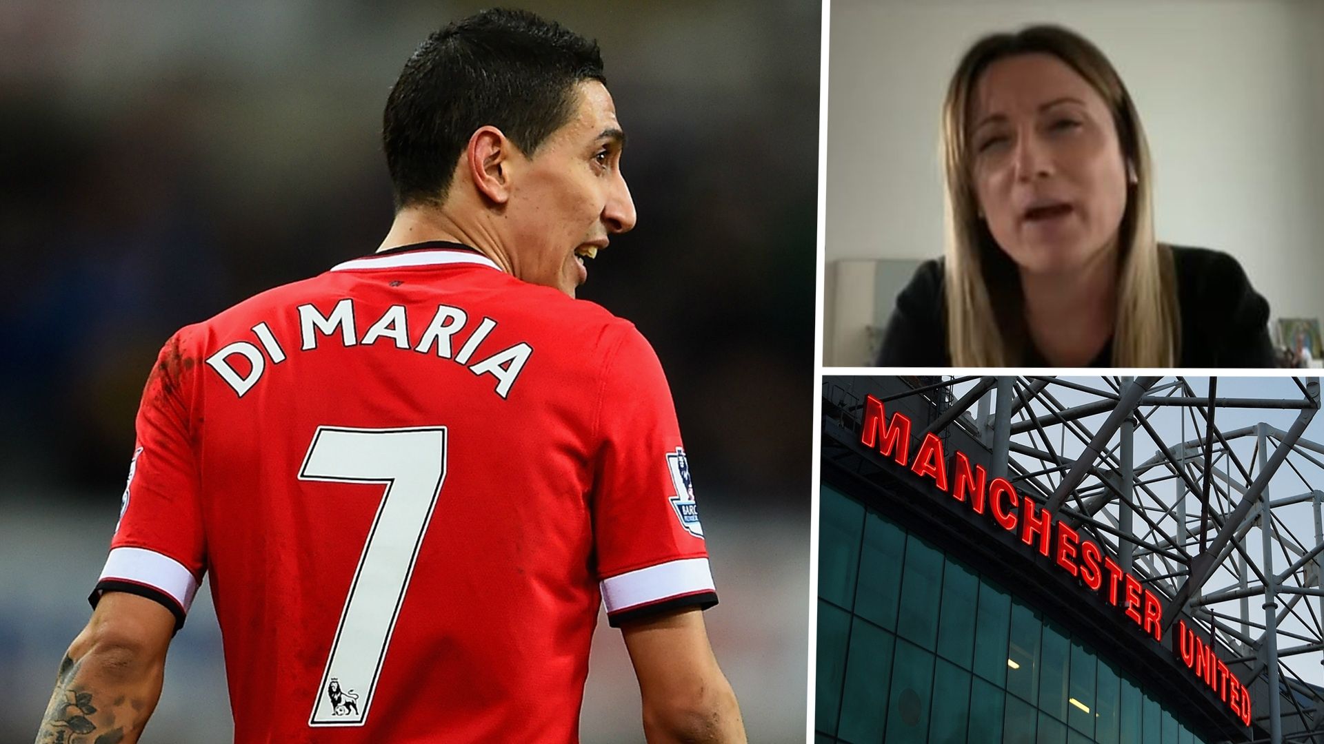 Angel Di Maria Jorgelina Cardoso Old Trafford