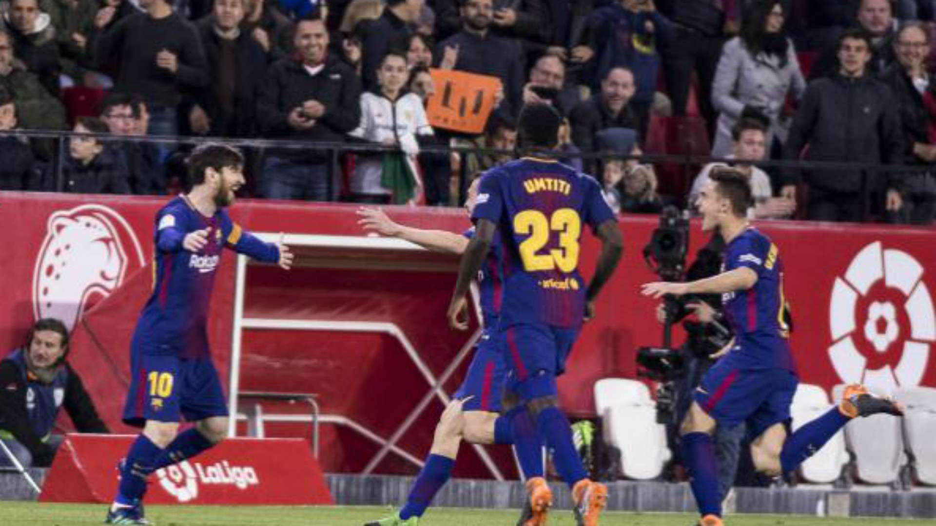 Messi Umtiti Sevilla Barcelona LaLiga