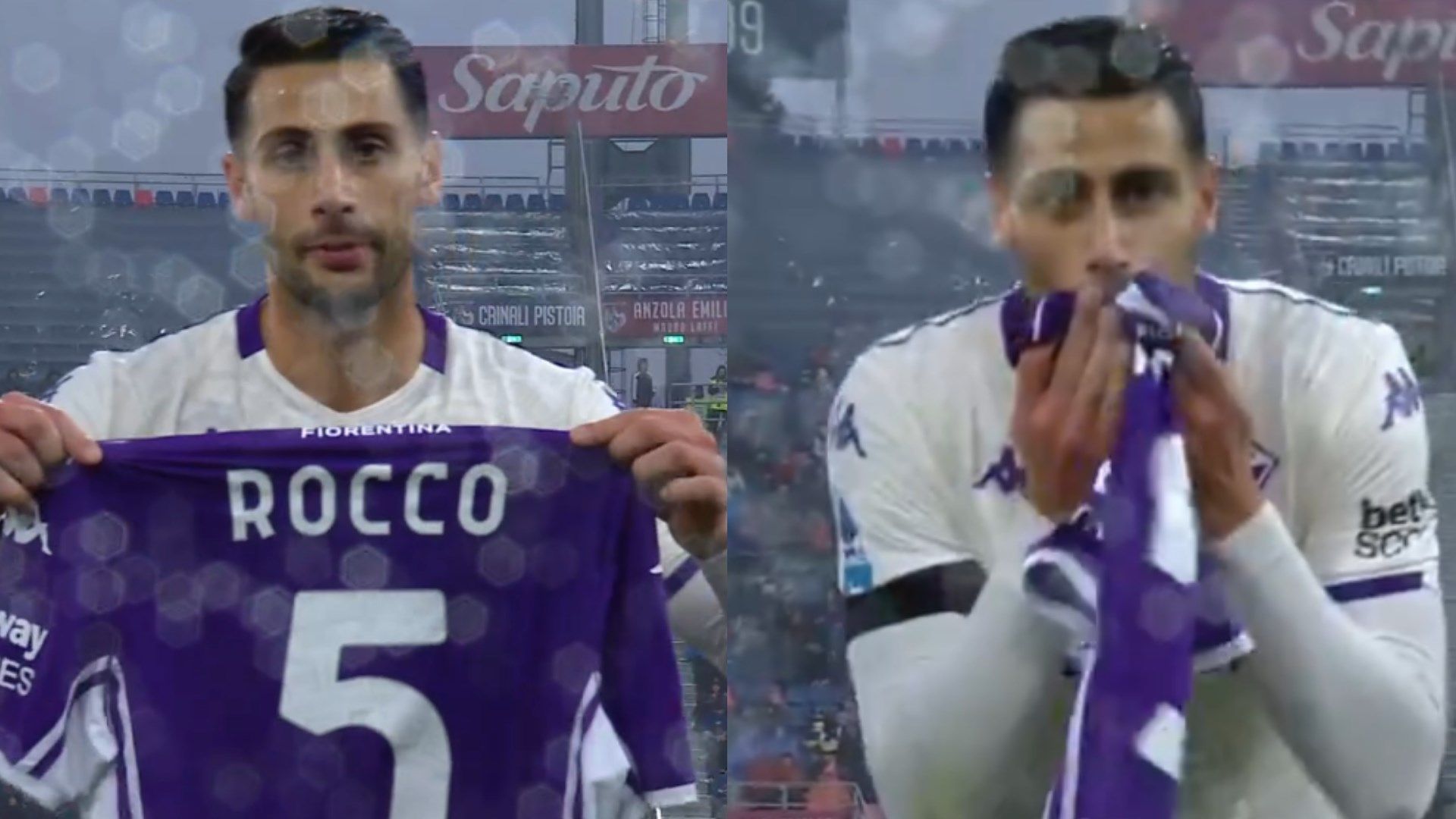 Mandragora esultanza dedica Commisso Bologna Fiorentina 17012026