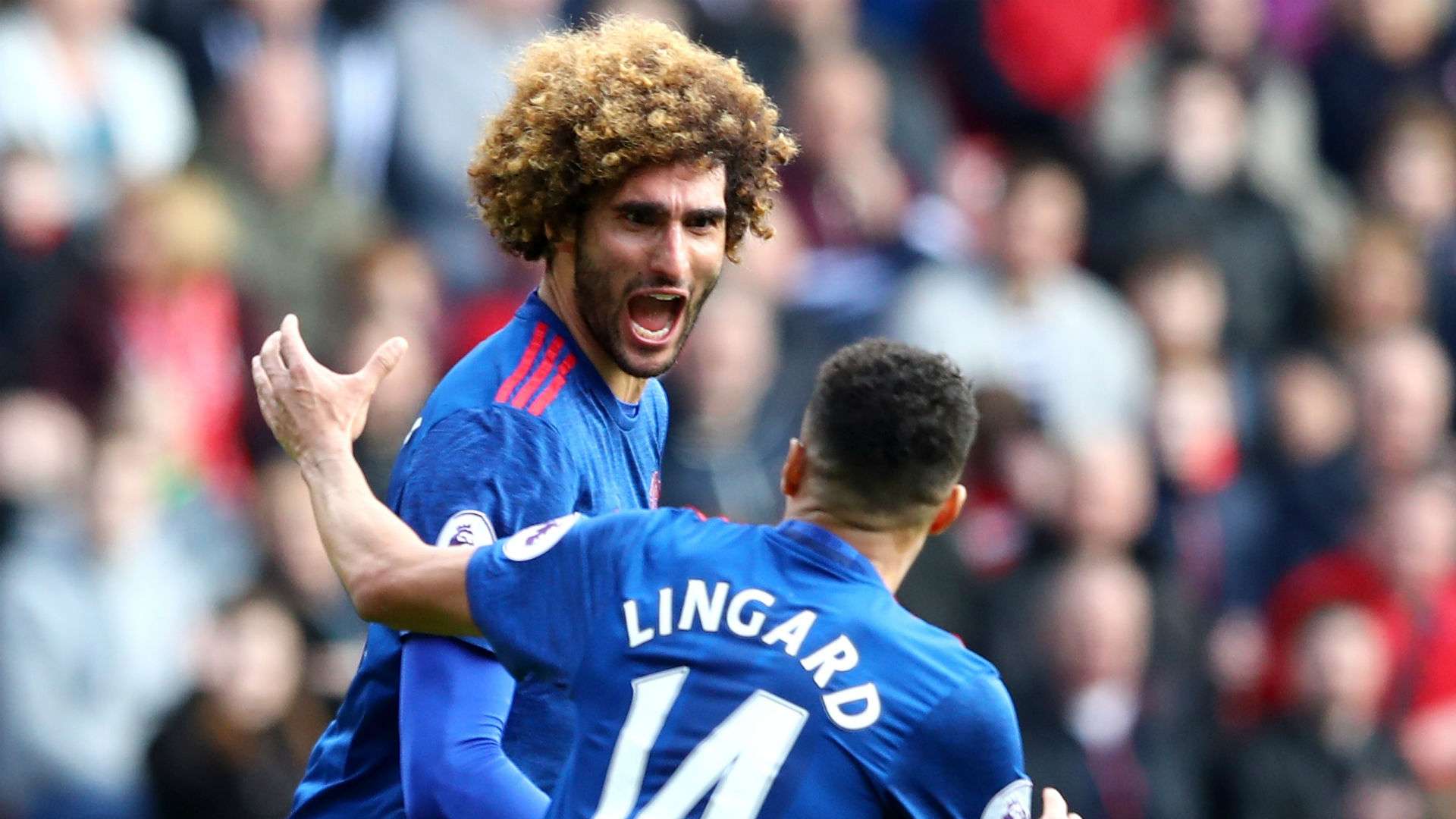 Marouane Fellaini Jesse Lingard Manchester United
