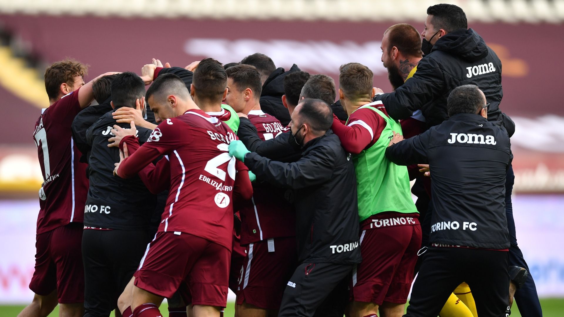 Zaza Torino Sassuolo celebrating