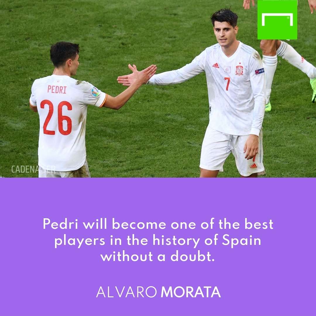 Pedri Alvaro Morata Spain Euro 2020 GFX