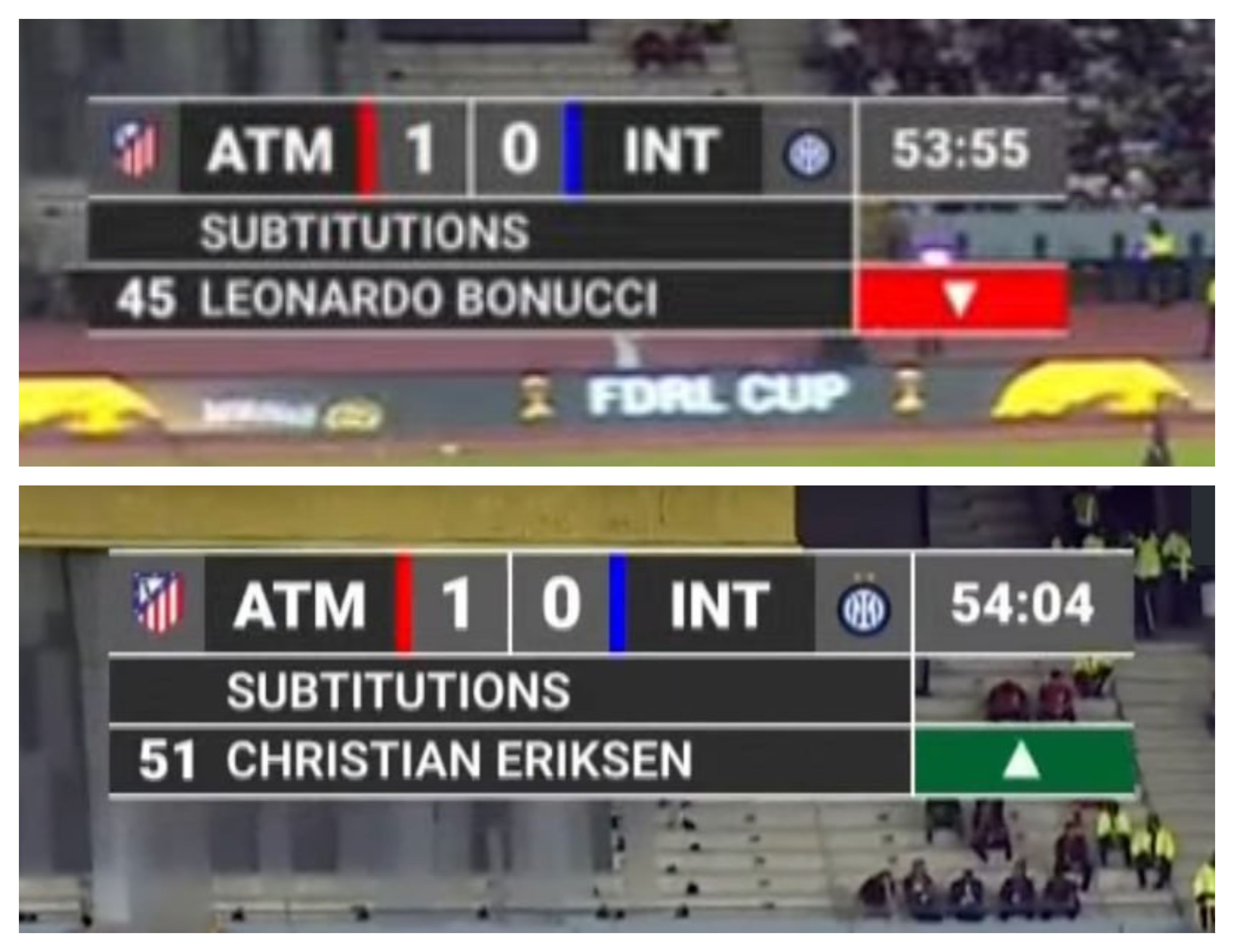 Atletico Madrid v Inter 