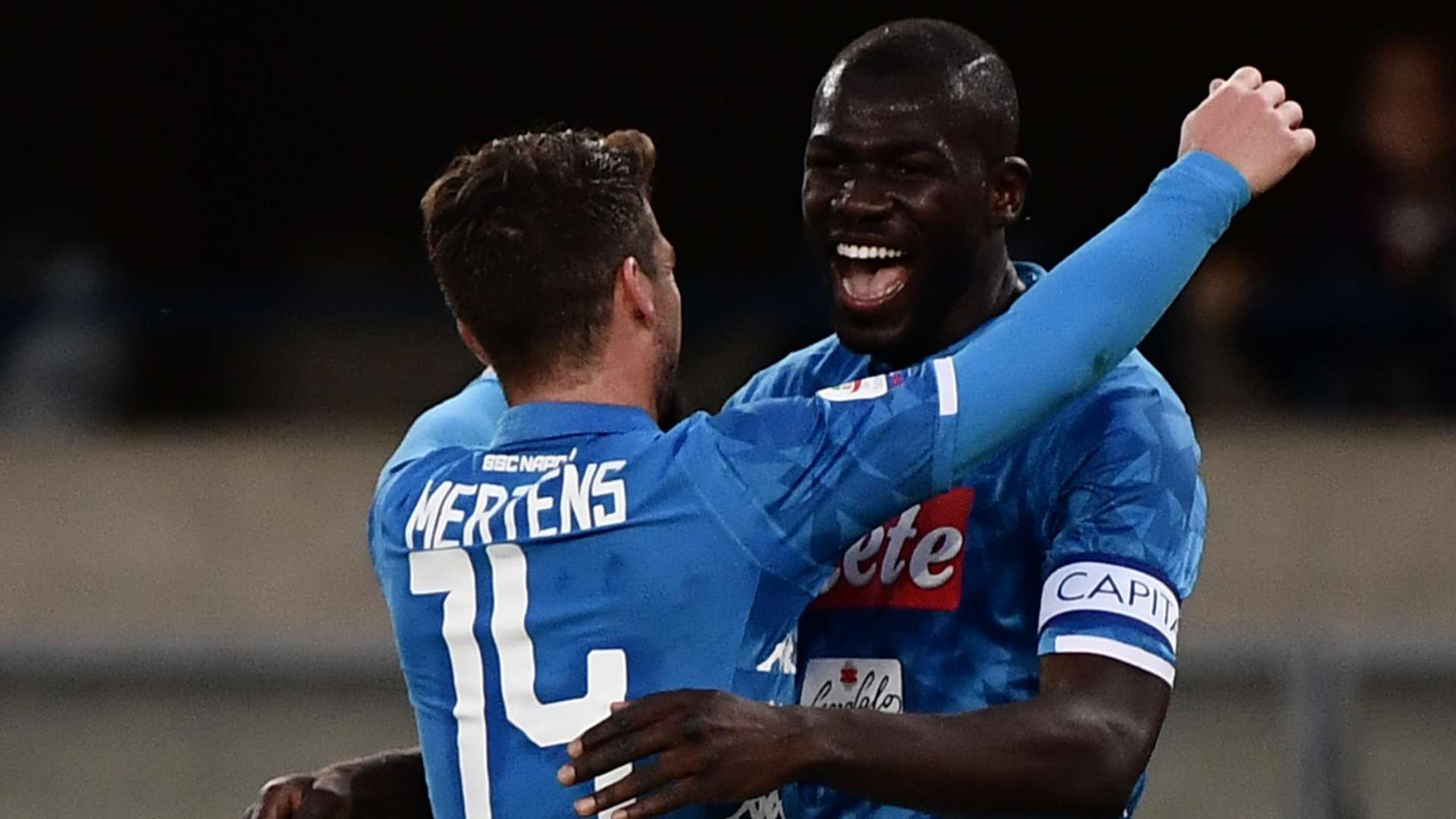 Dries Mertens Kalidou Koulibaly Napoli