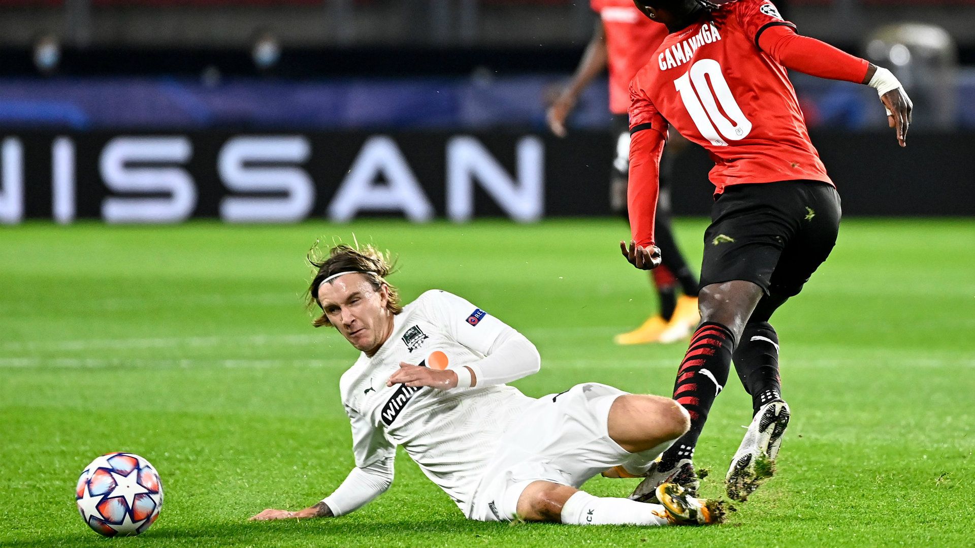Kristoffer Olsson Rennes vs Krasnodar Champions League 2020-21