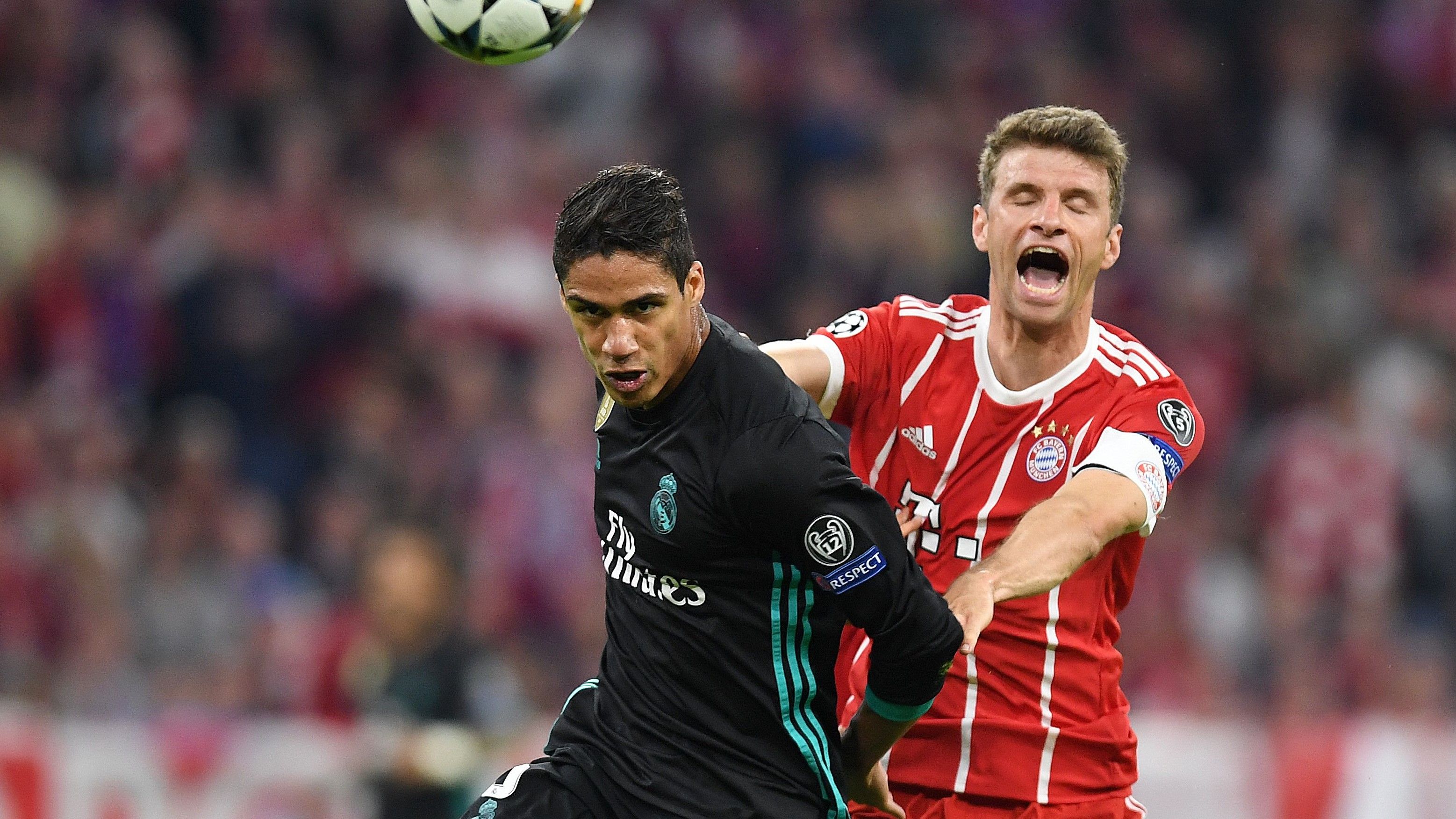 Raphael Varane Thomas Mueller Bayern Munich Real Madrid UCL 25042018