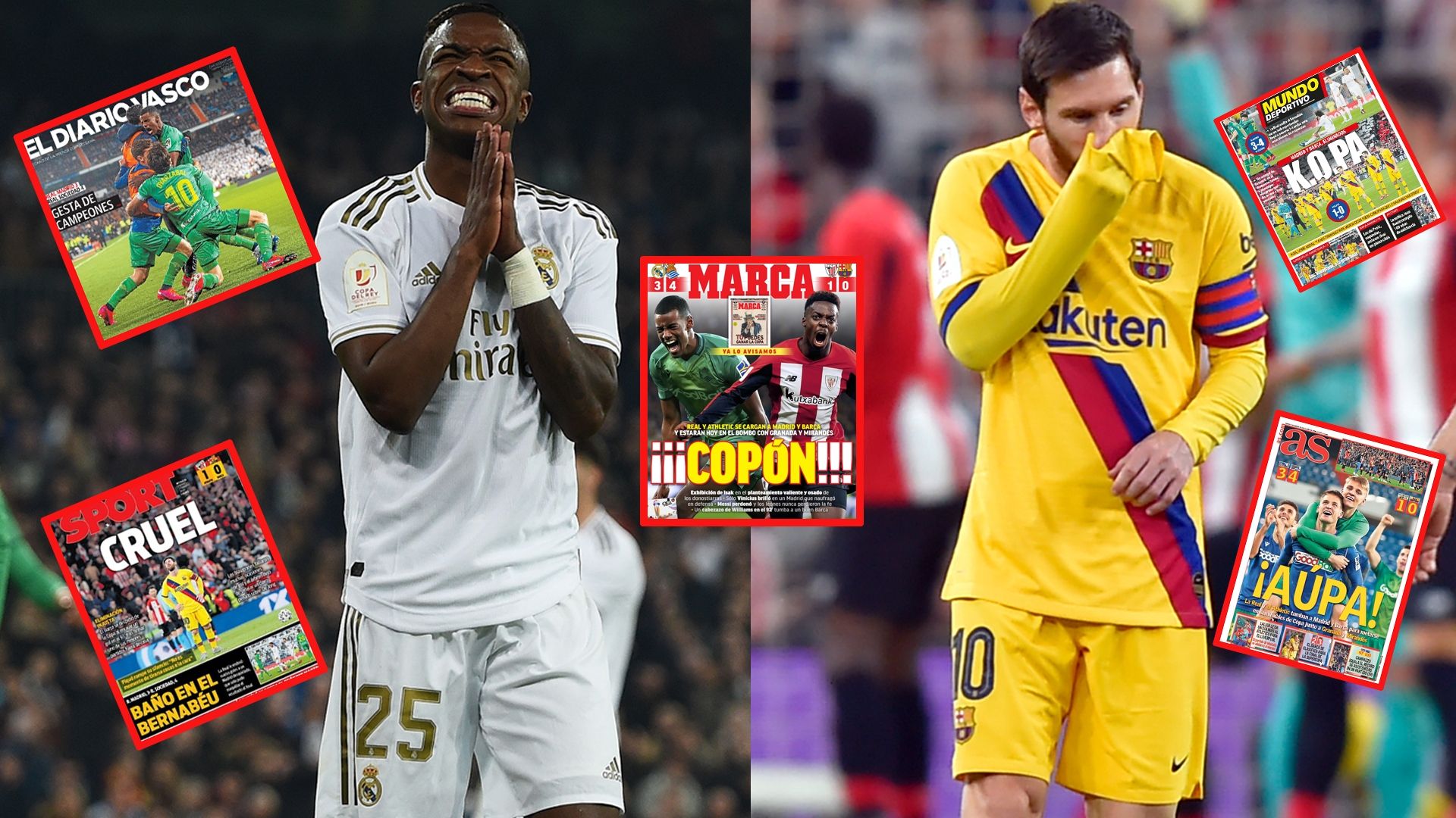Portadas tras los cuartos de final de Copa del Rey