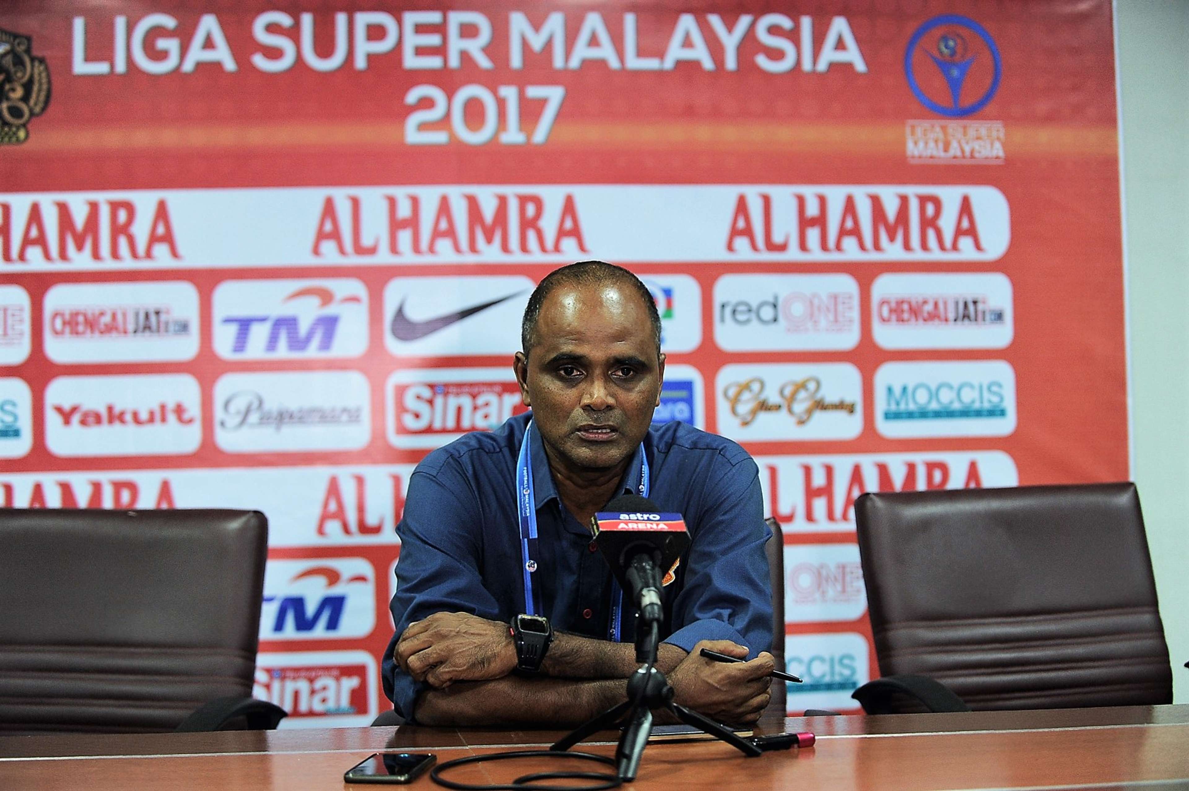 Selangor head coach P. Maniam 25/2/2017