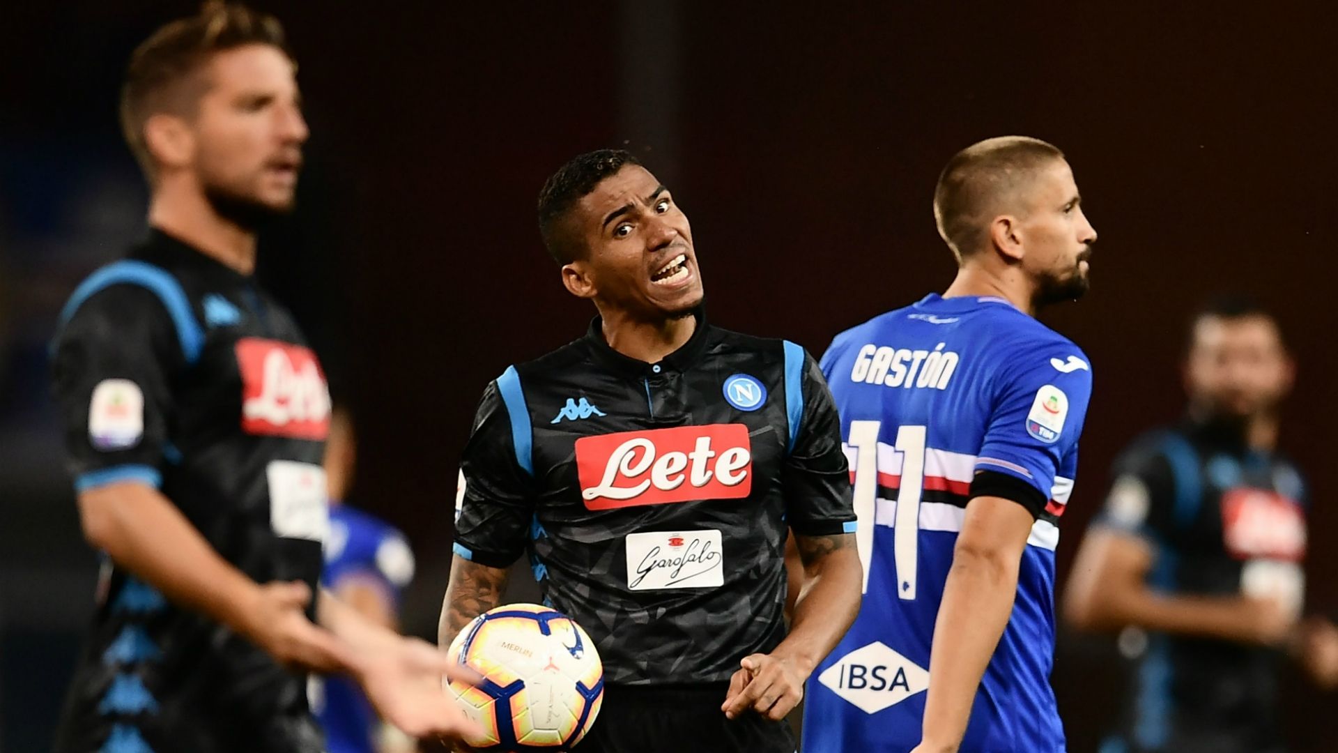 Dries Mertens Allan Sampdoria Napoli Serie A