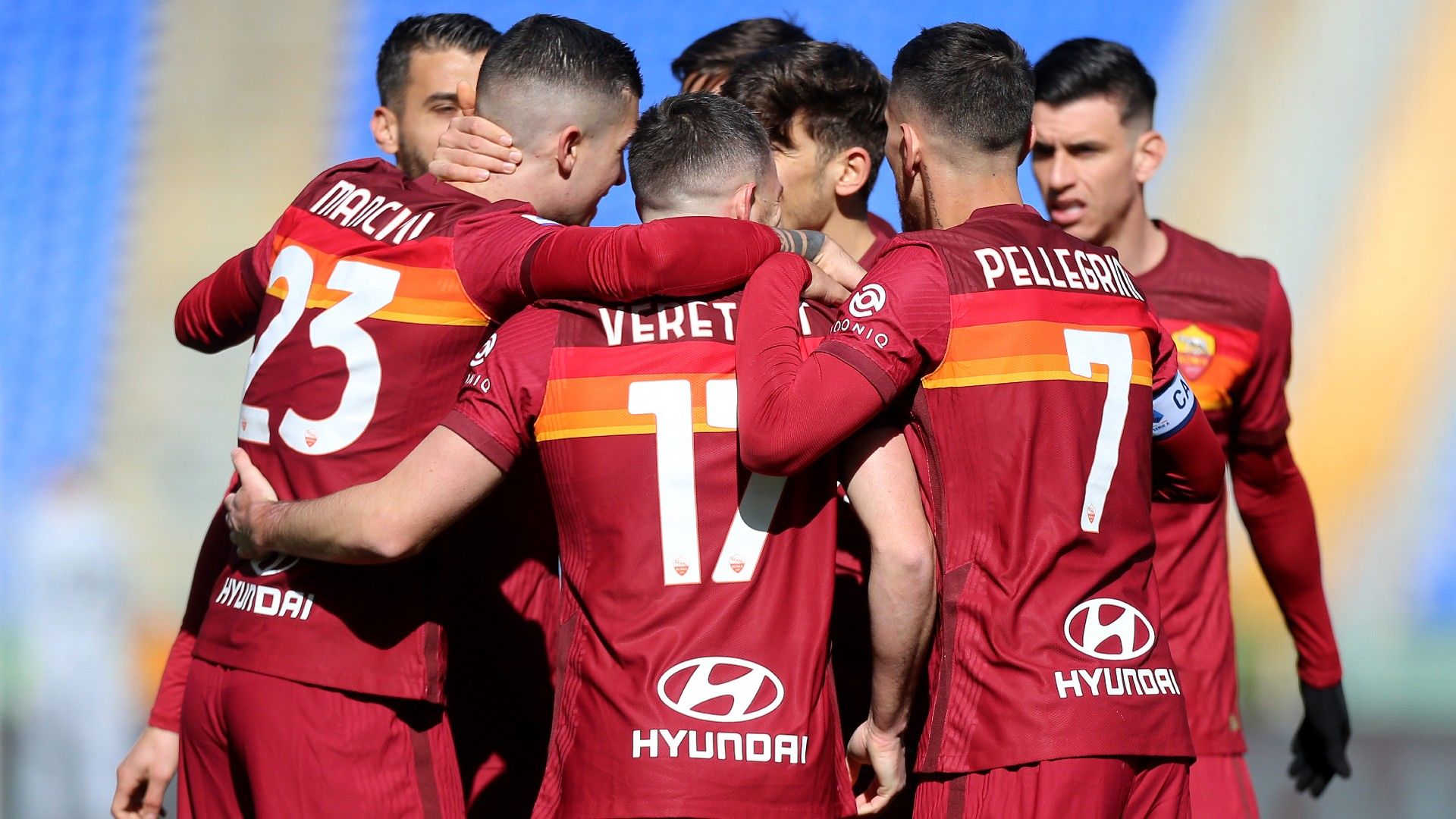 Rome celebrating Serie A