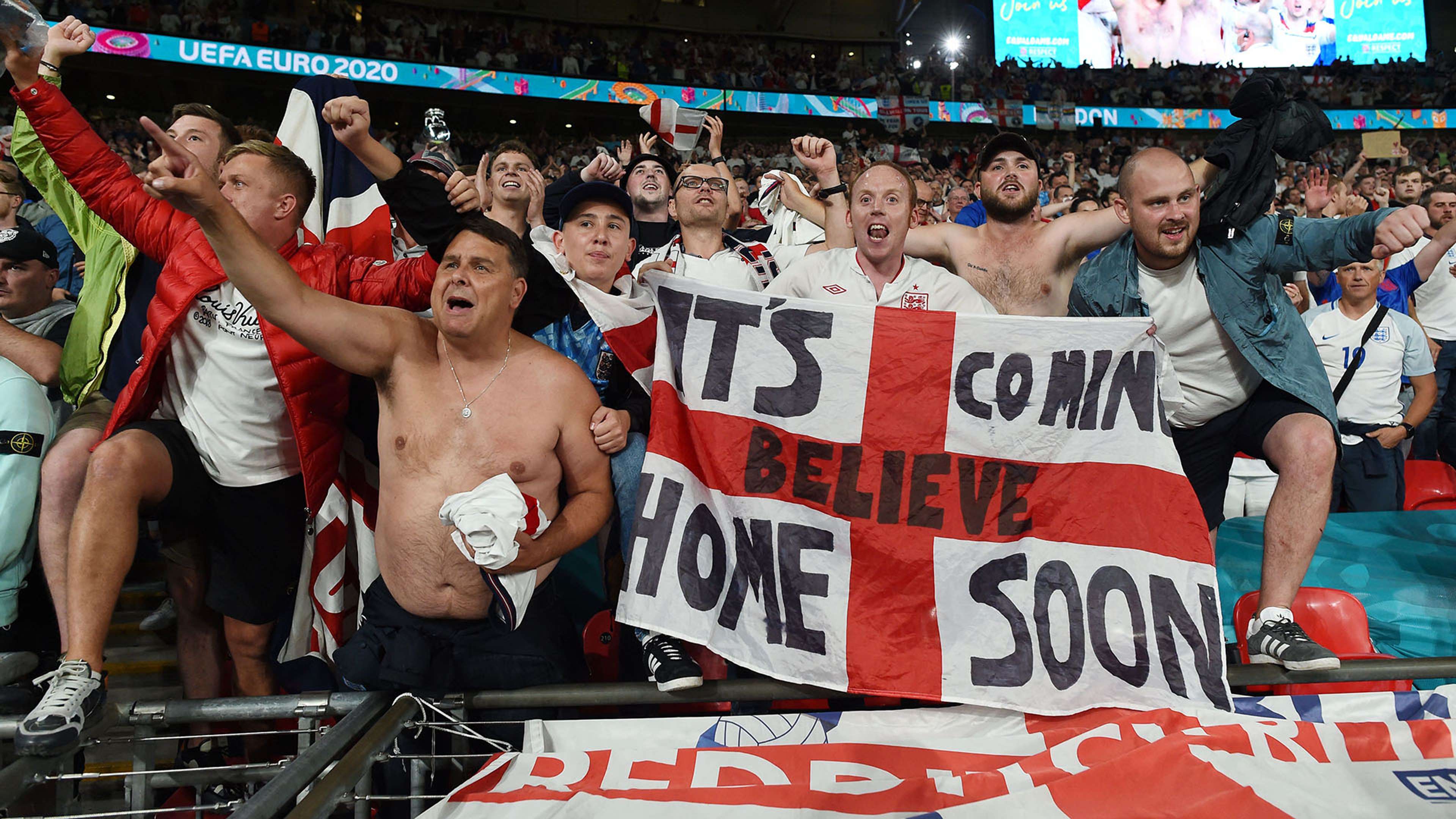 England fans Wembley Euro 2020