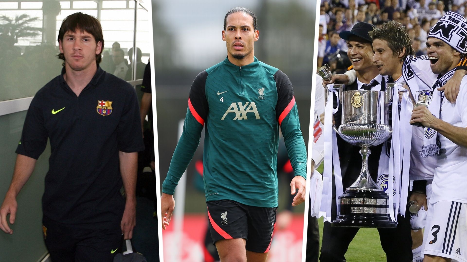 Lionel Messi, Virgil Van Dijk, Cristiano Ronaldo GFX