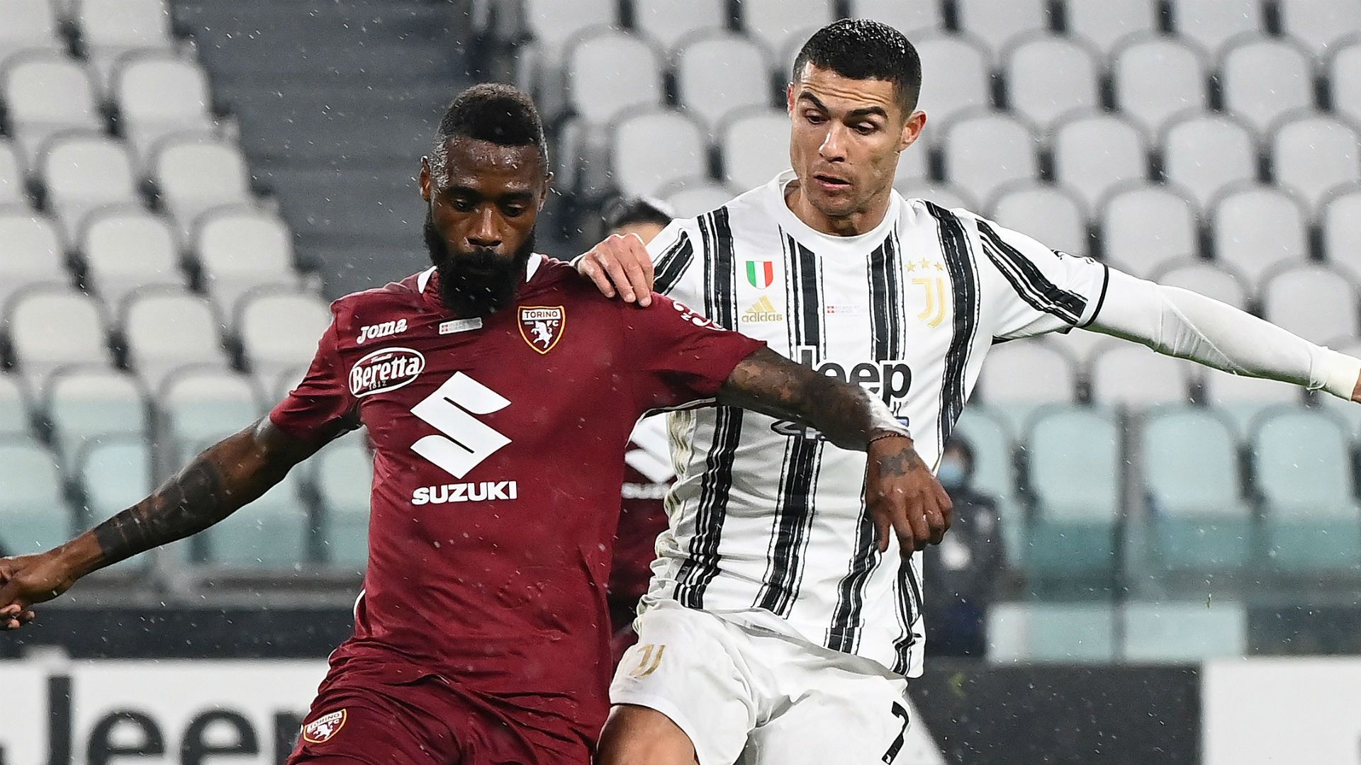 Nkoulou Cristiano Ronaldo Juventus Torino Serie A