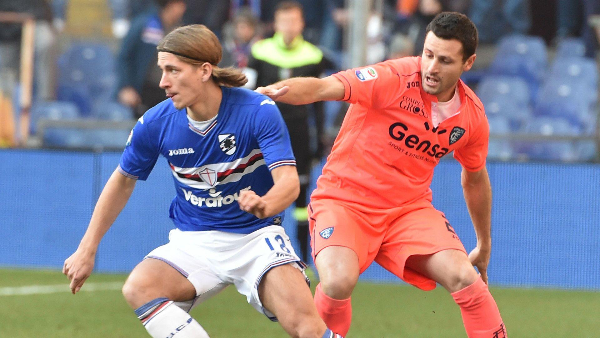 Dennis Praet, Manuel Pasqual, Sampdoria, Empoli, Serie A, 01152017