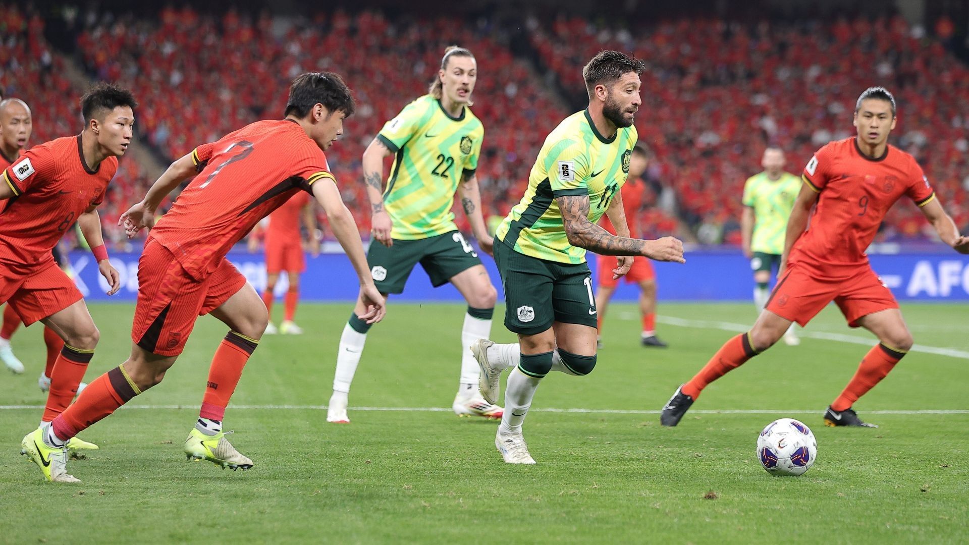 China vs Australia WCQ 2026 Asia 25032025