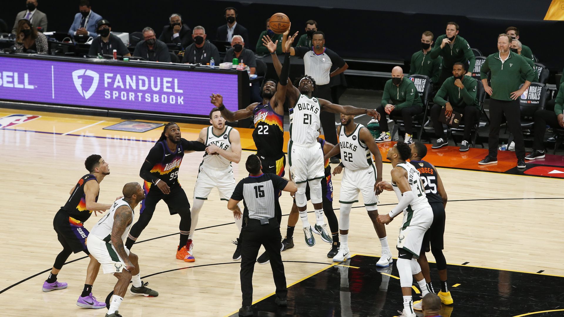 NBA Finals 2021 Game Two Jump ball