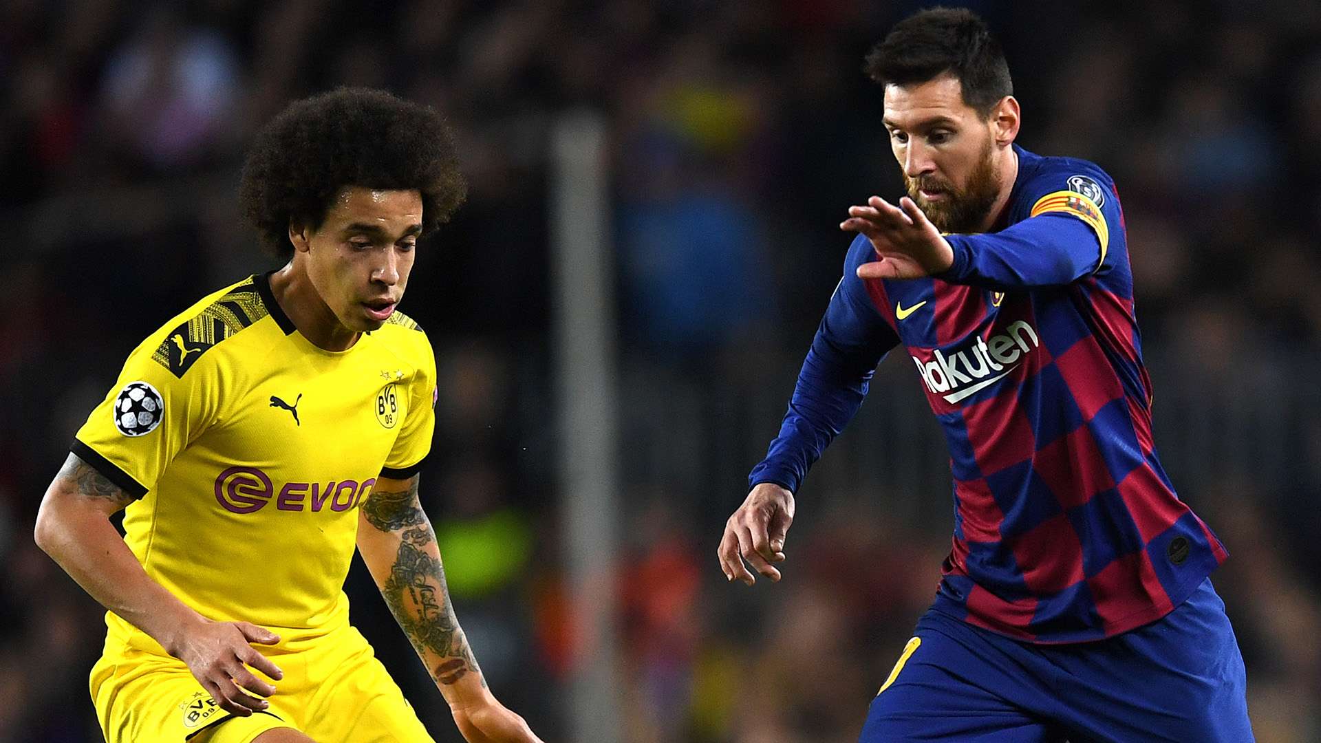Axel Witsel Borussia Dortmund Lionel Messi Barcelona 2019-20