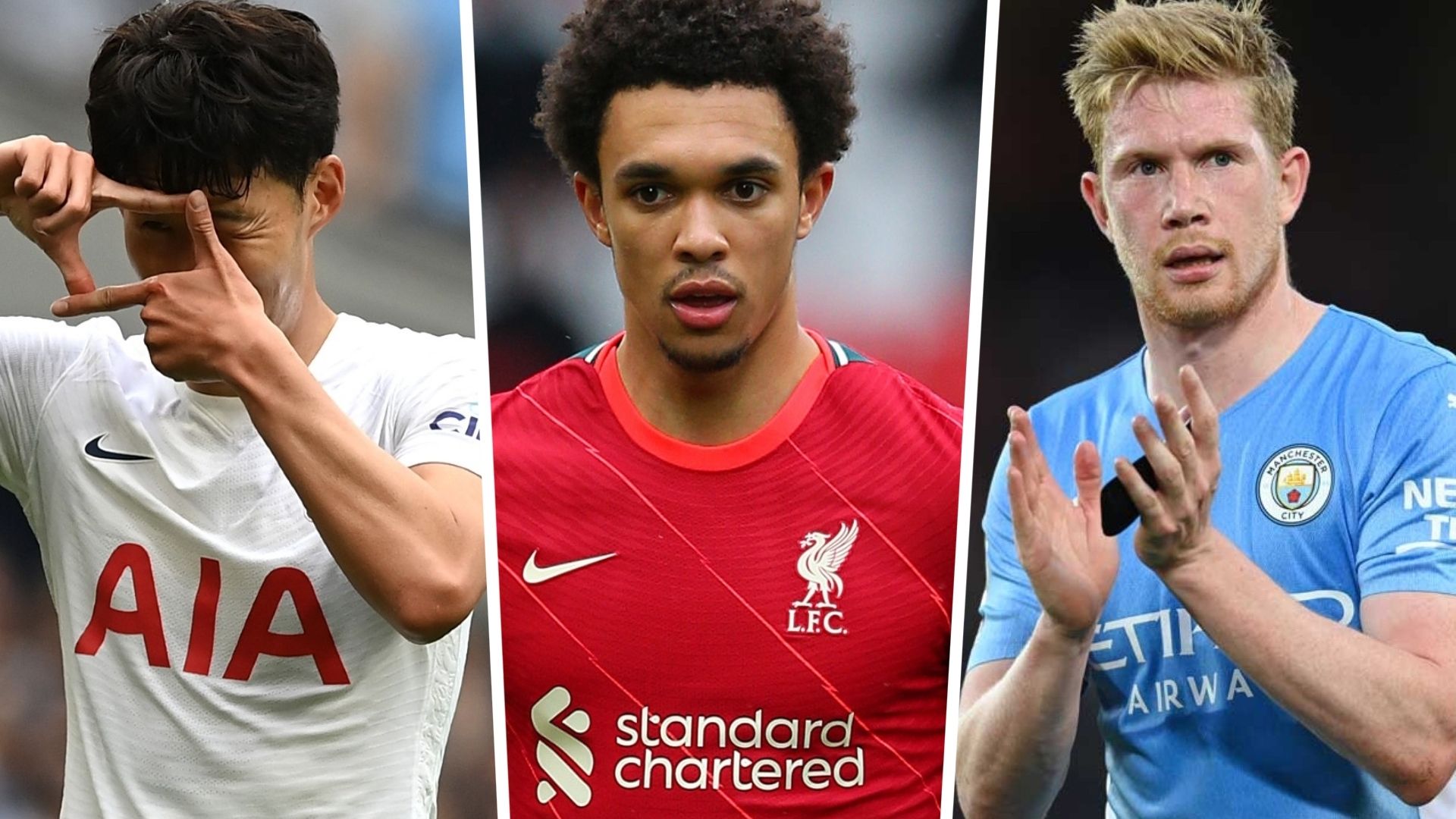 Son Heung-Min & Trent Alexander-Arnold & Kevin De Bruyne