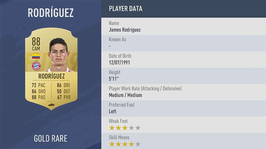 James Rodríguez FIFA 19