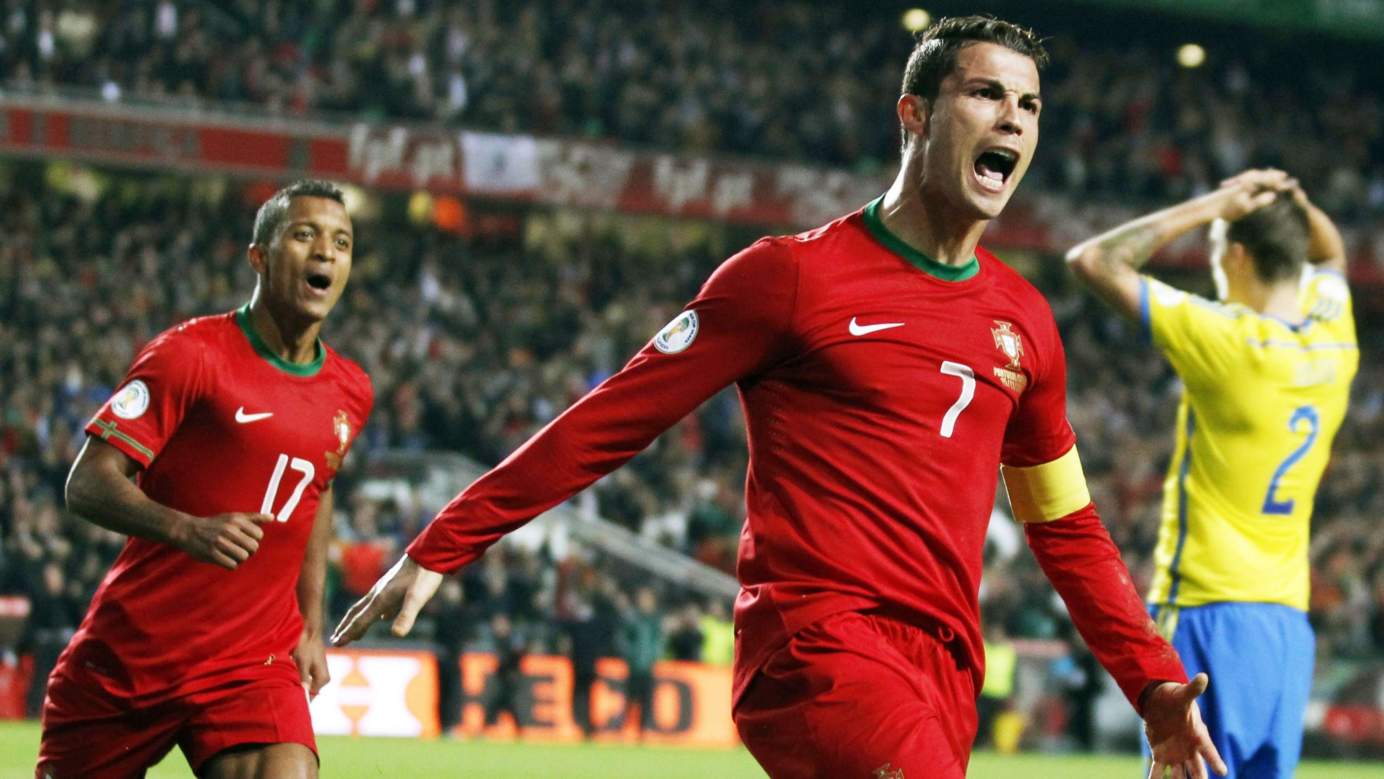 Cristiano Ronaldo Nani 2014 WCQ play-off Portugal Sweden 2013