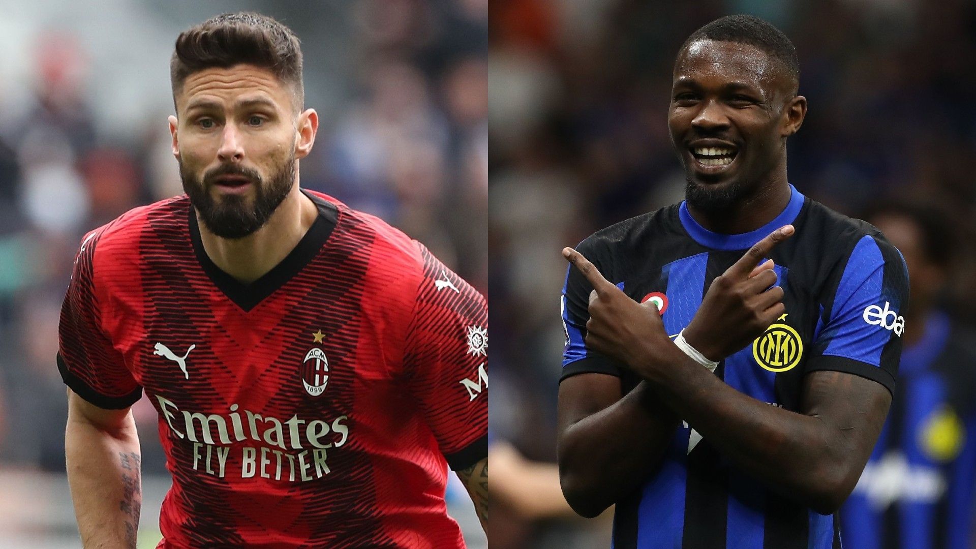 MP_olivier giroud_milan vs Marcus Thuram_inter