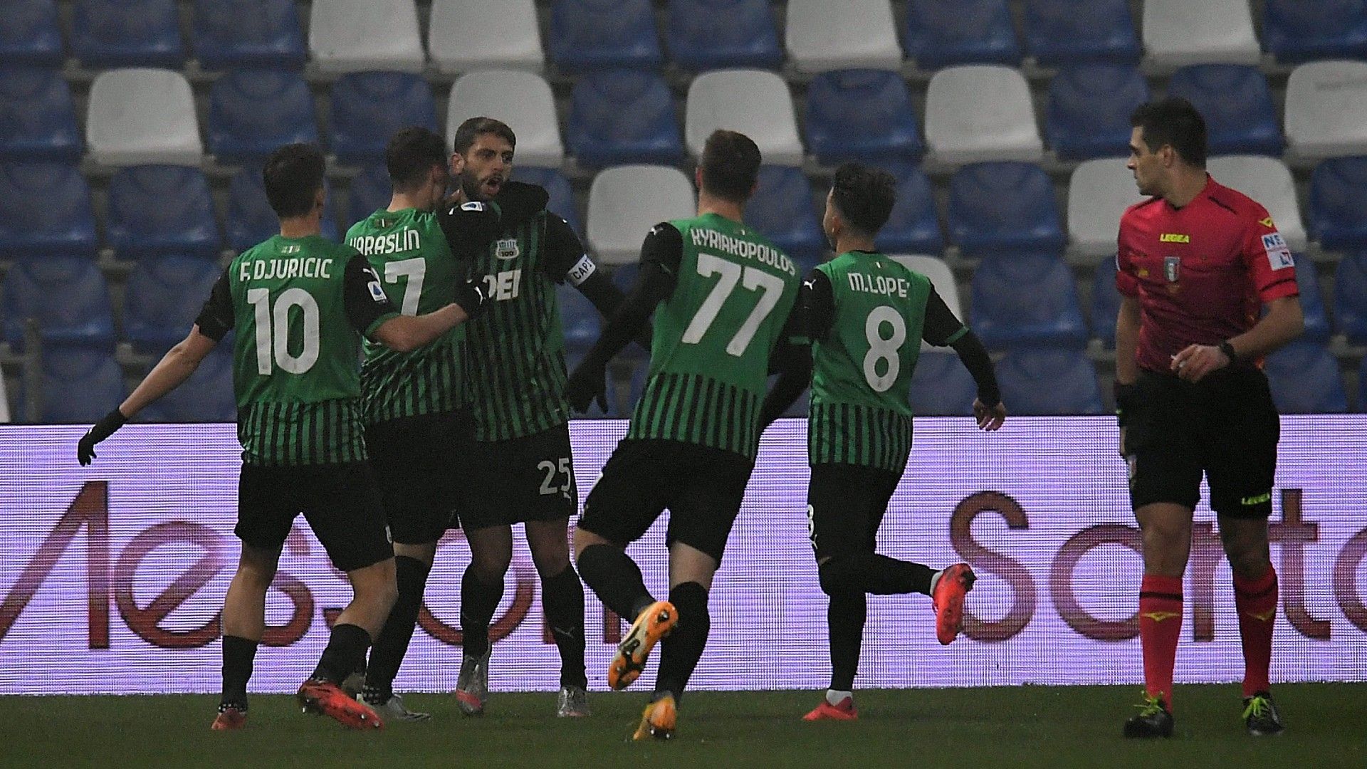 Berardi celebration - Sassuolo Benevento - Serie A 2020/21
