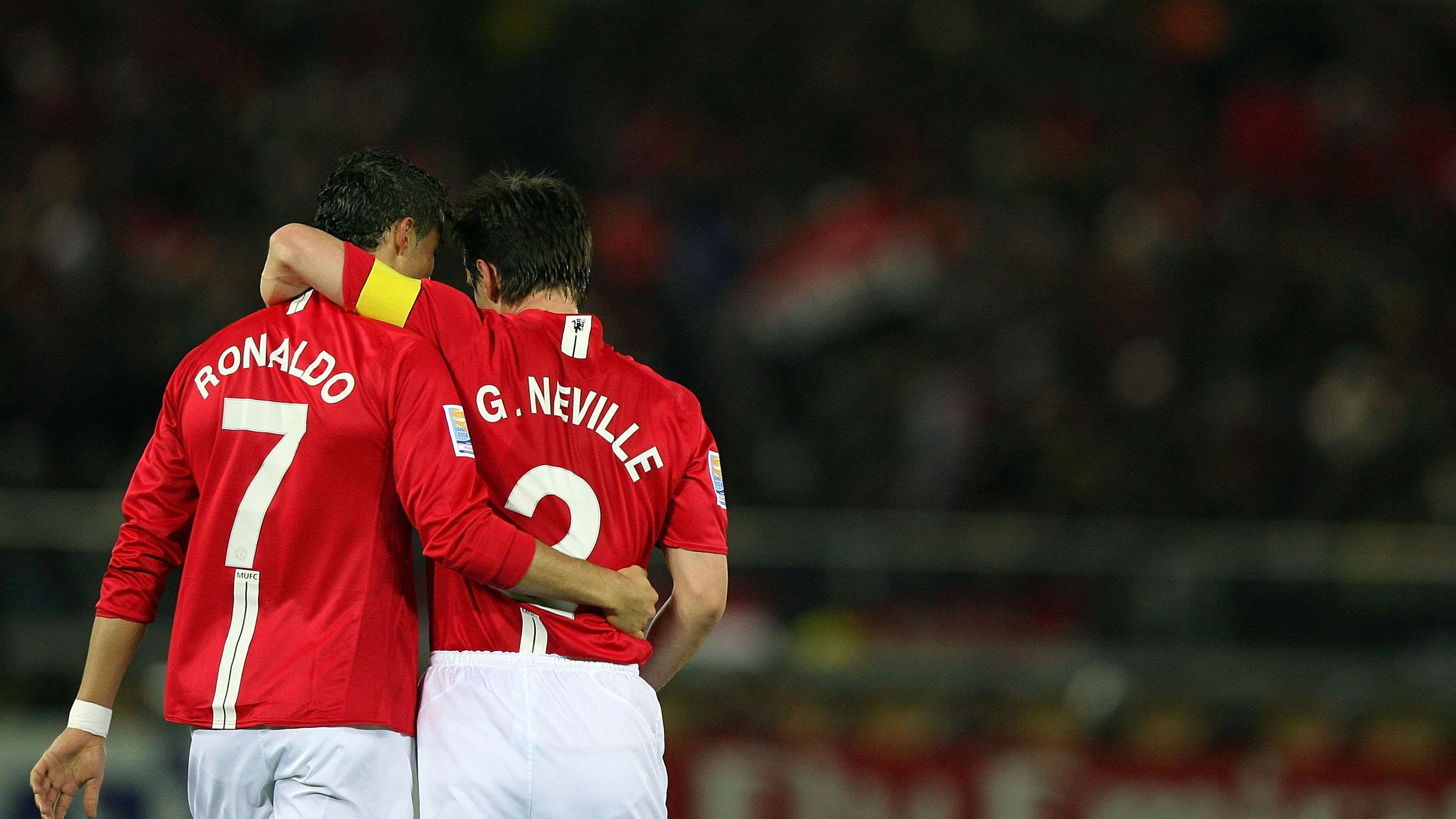 Cristiano Ronaldo Gary Neville Manchester United