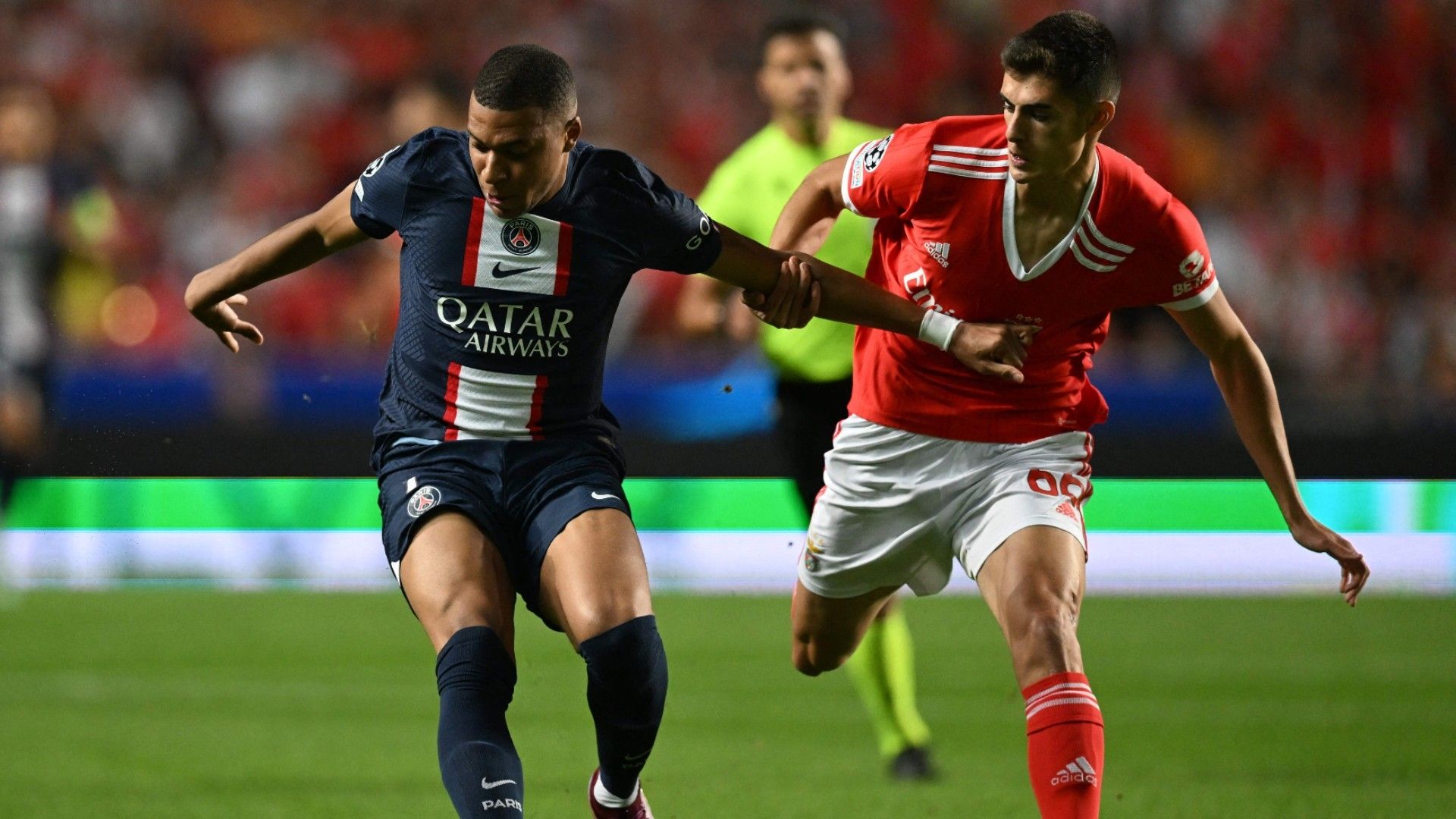 Kylian Mbappe Antonio Silva PSG Benfica 2022-23