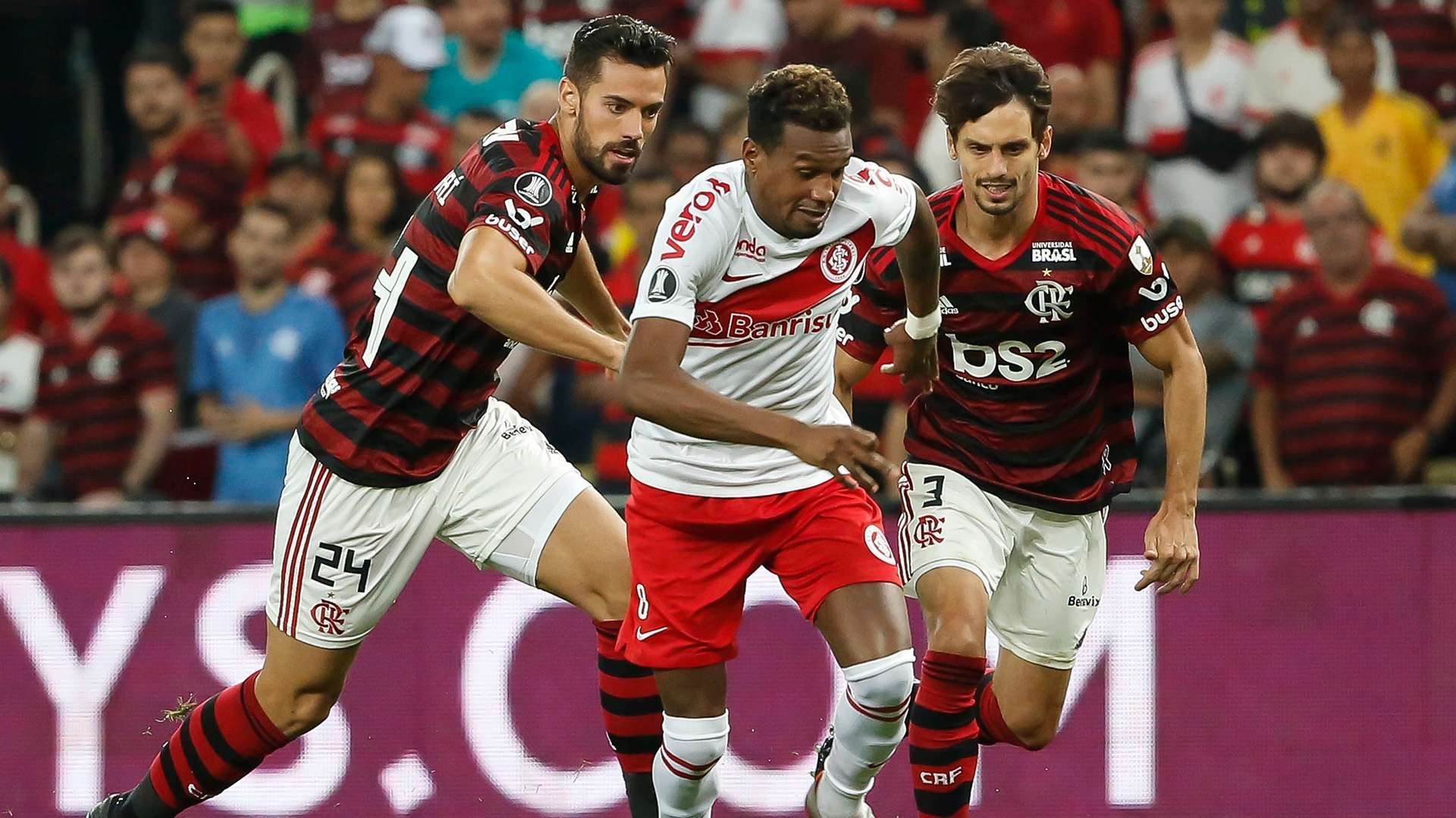 Edenilson Pablo Marí Rodrigo Caio Flamengo Internacional Libertadores 21082019