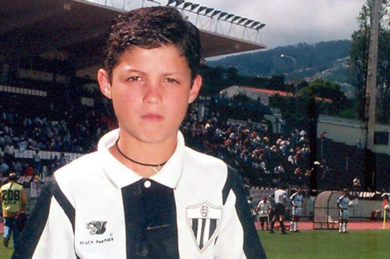 Cristiano Ronaldo as a young boy