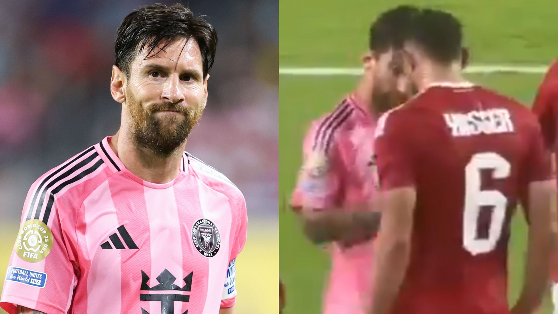 Lionel Messi headbutt Inter Miami Al Ahly Club World Cup 2025
