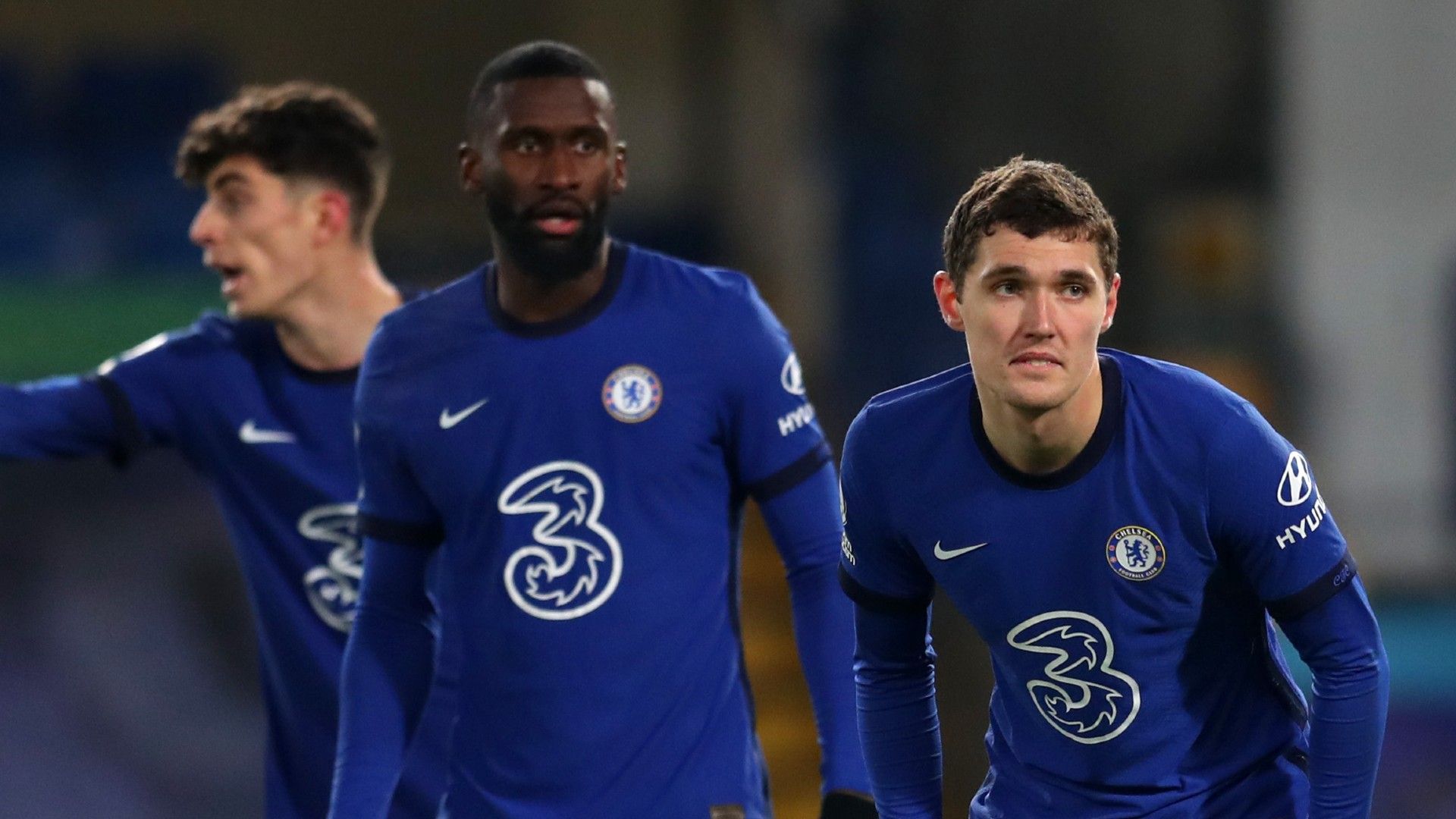 Antonio Rudiger Andreas Christensen Chelsea 2020-21