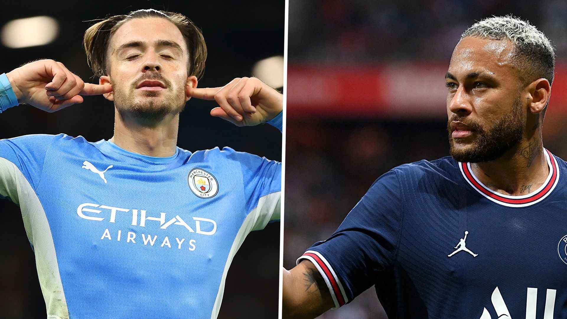 Grealish Neymar PSG Manchester City