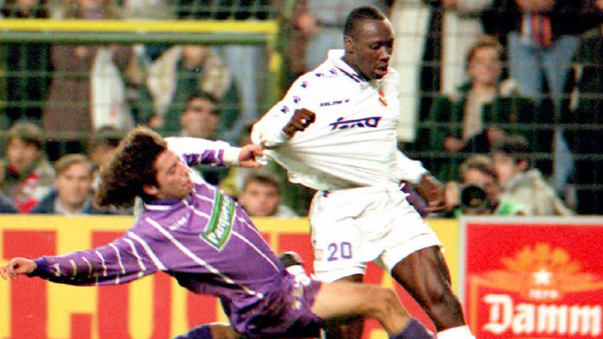 Freddy Rincón e Iván Campo, Real Madrid vs Valladolid