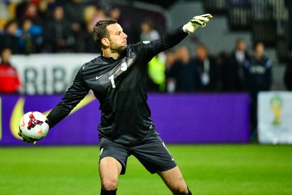 Samir Handanovic Slovenia Norway WCQ 10112013
