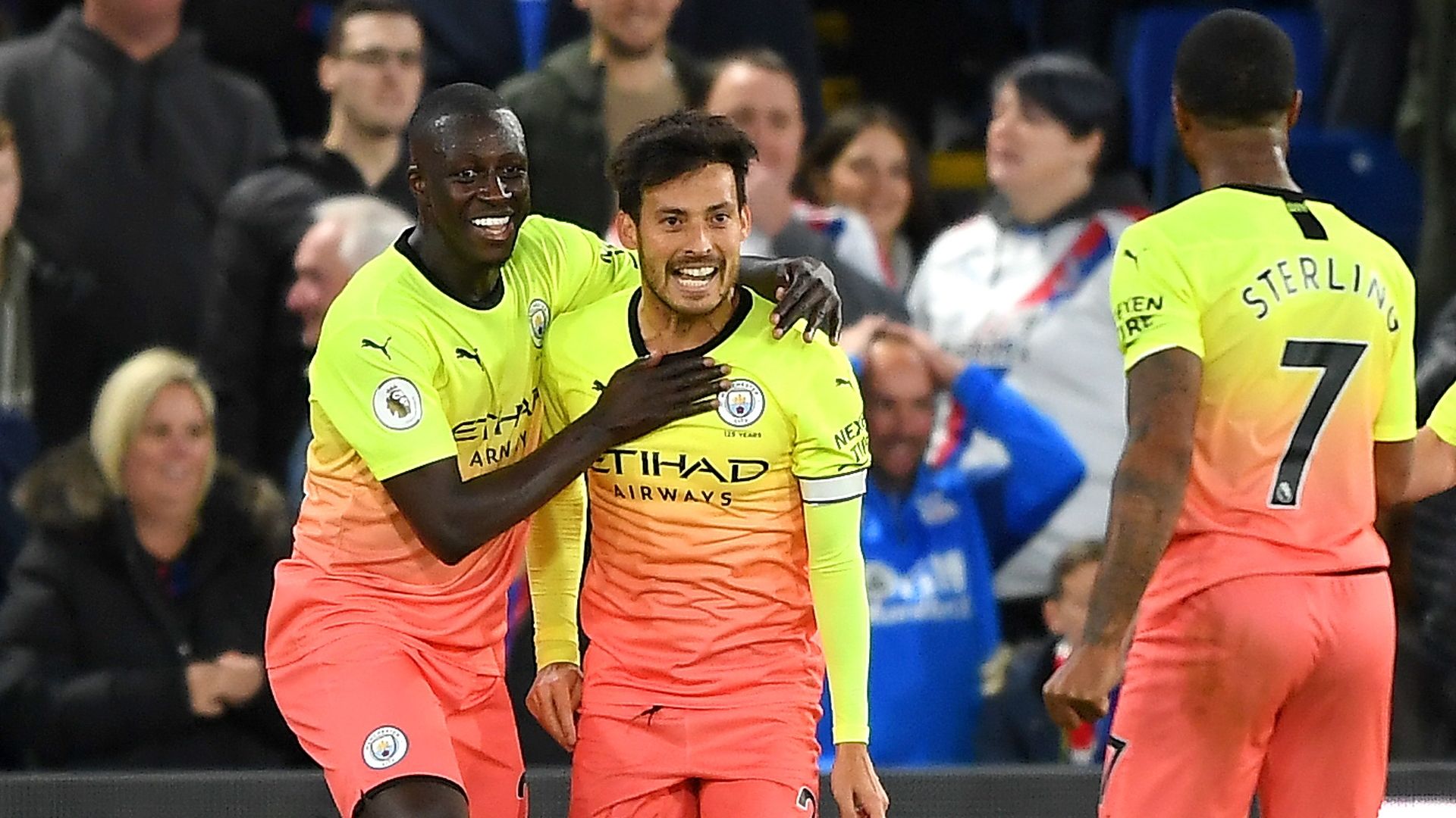 Man City celebrate vs Crystal Palace