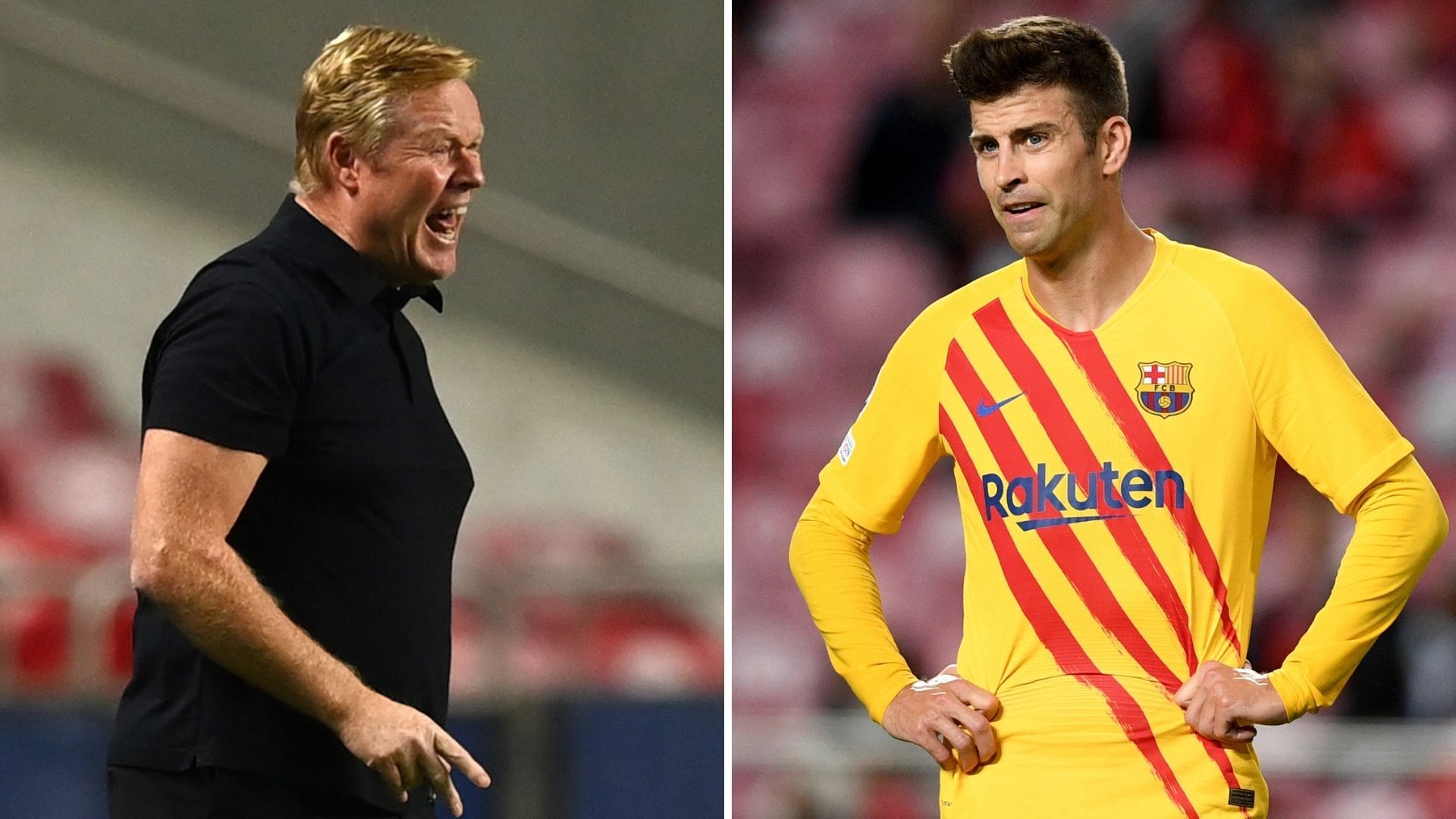 Koeman y Piqué, Barcelona