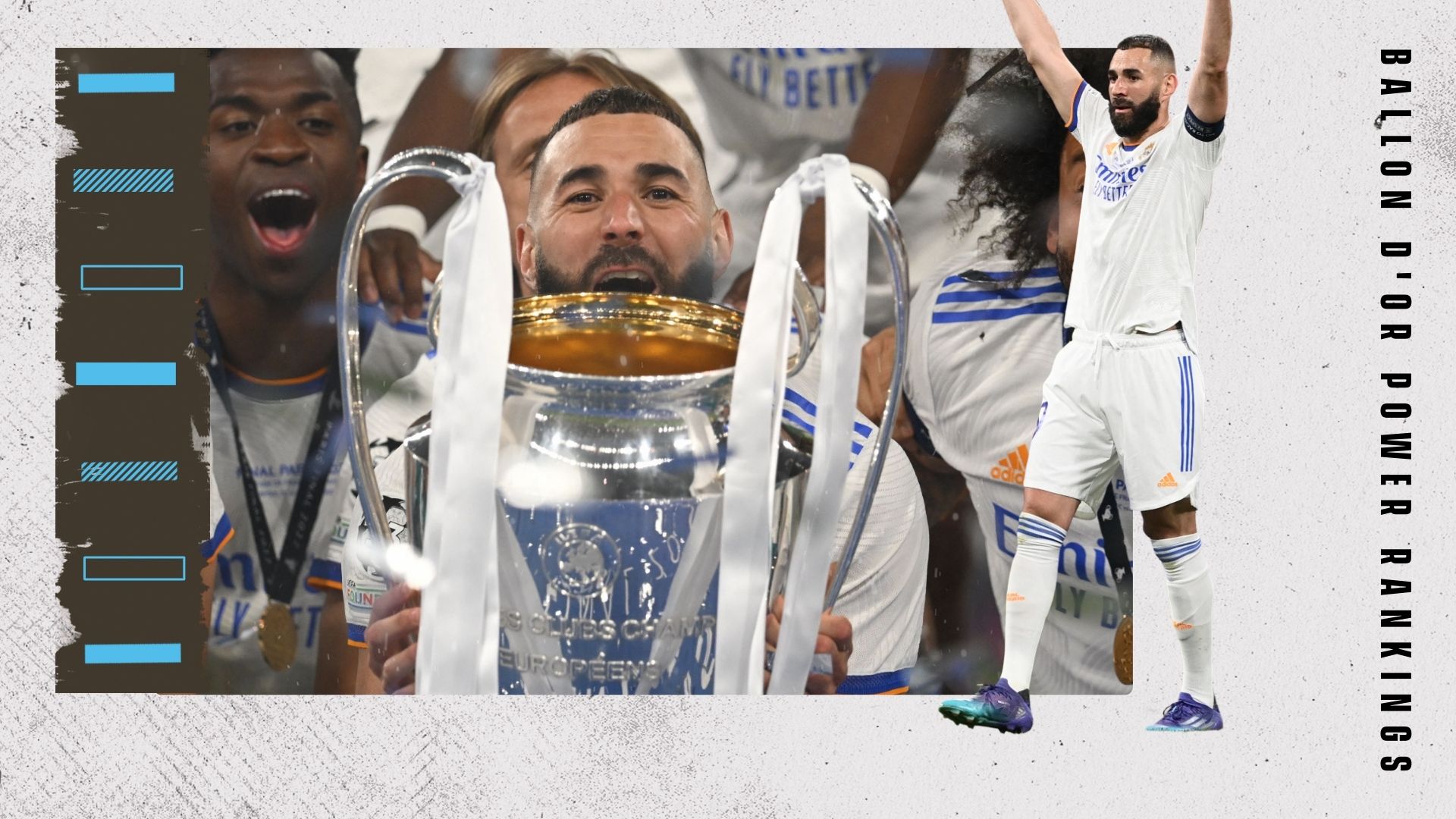 Karim Benzema Ballon d'Or Rankings GFX