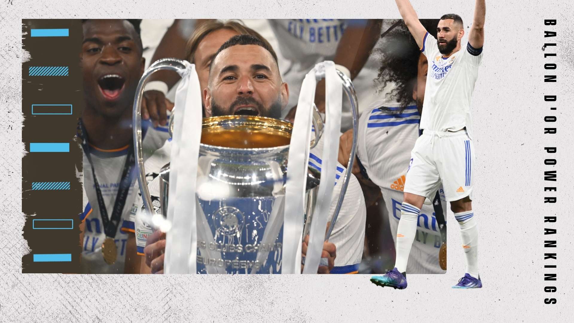 Karim Benzema Ballon d'Or Rankings GFX