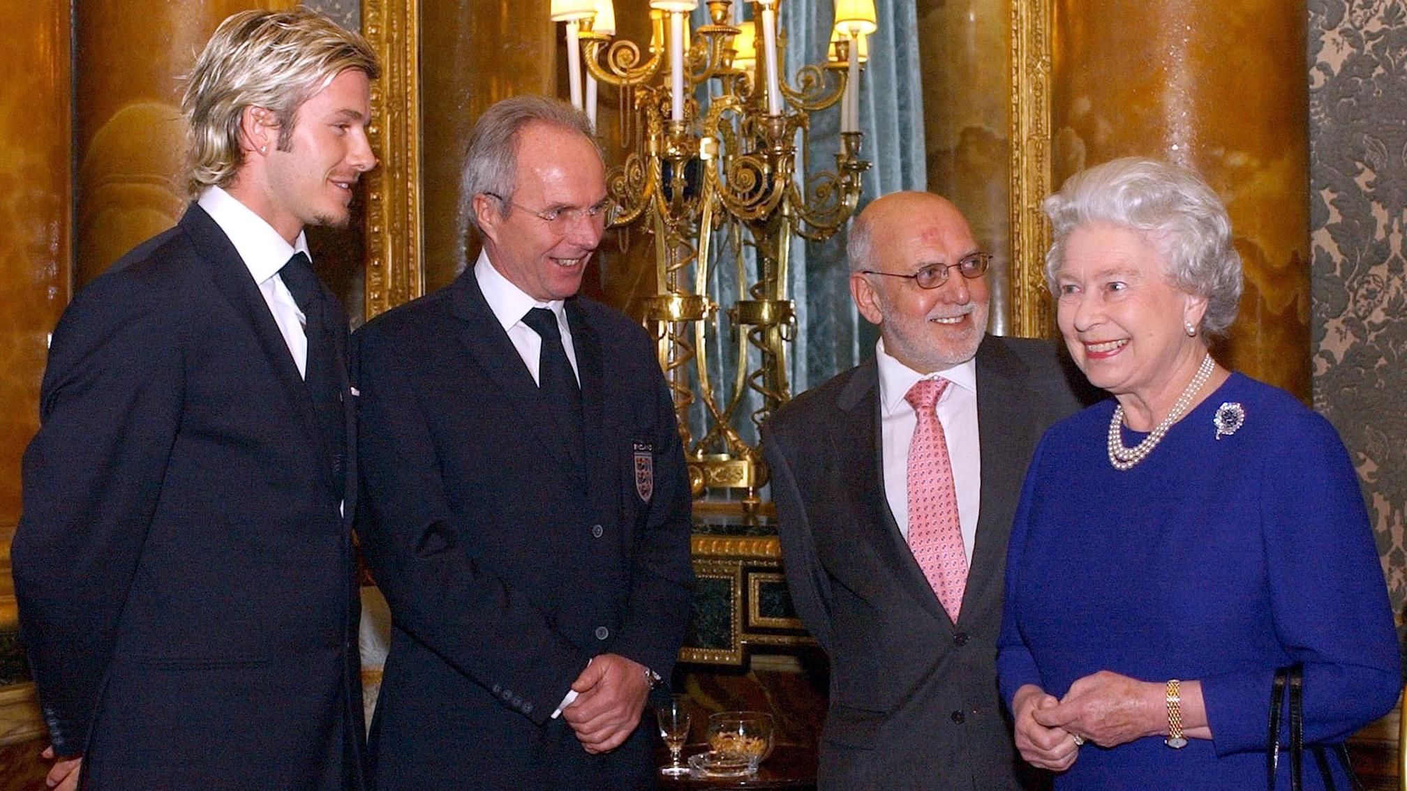 David Beckham Sven Goran Eriksson Queen Elizabeth II