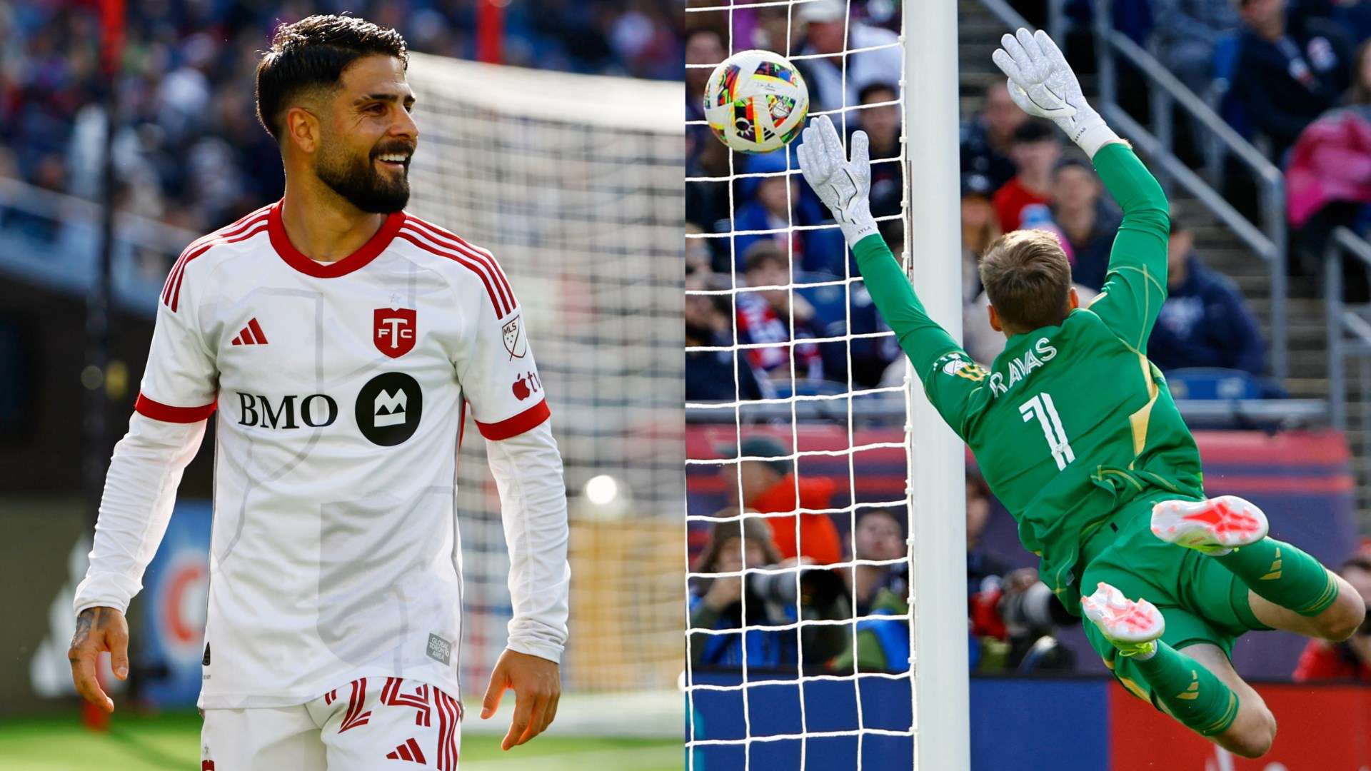 Lorenzo Insigne split toronto fc 2024 vs Revs
