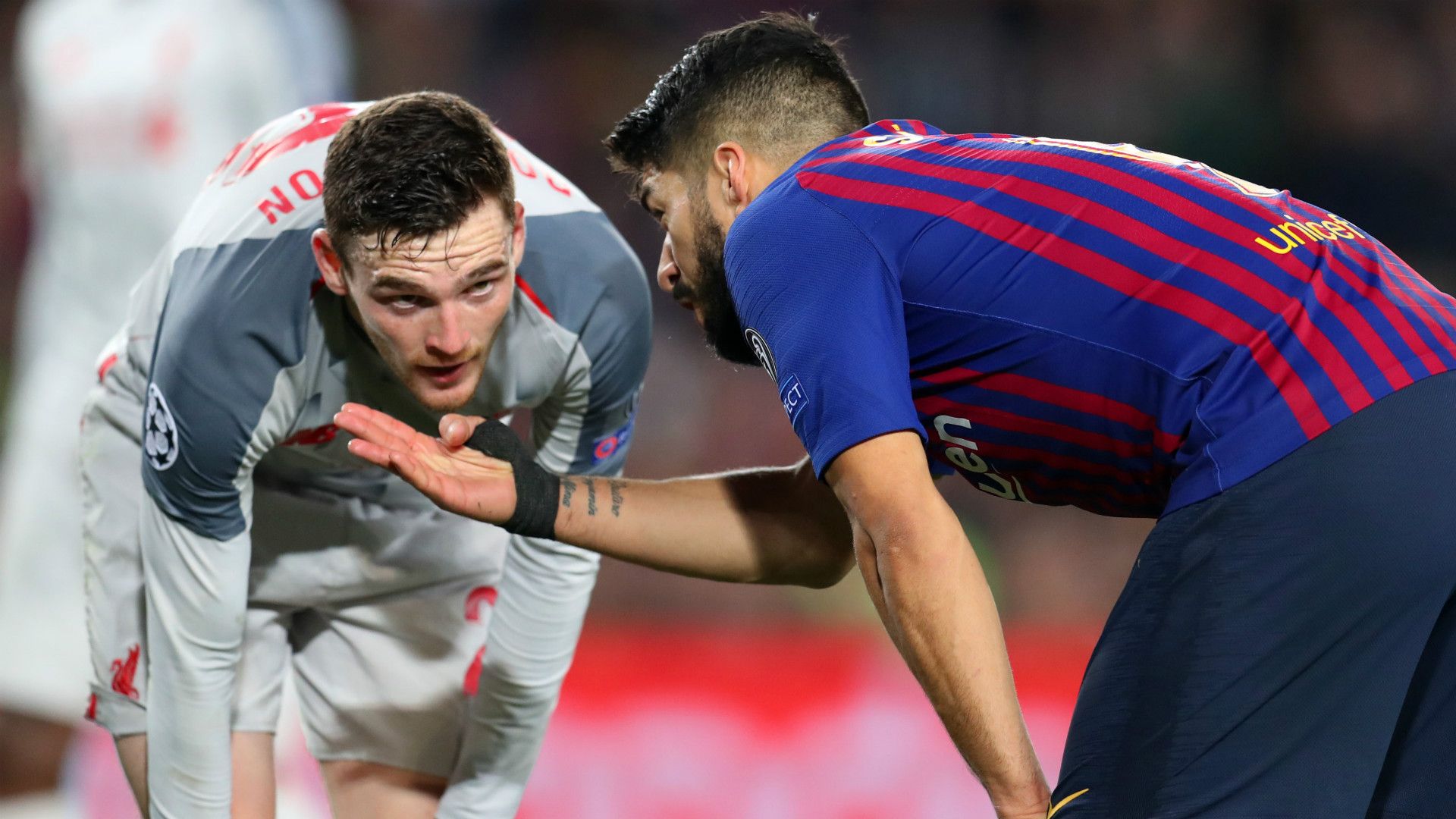 ANDREW ROBERTSON LIVERPOOL LUIS SUAREZ BARCELONA