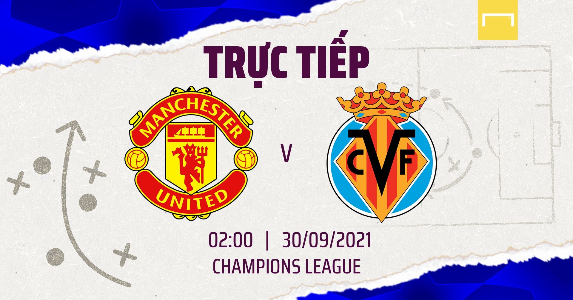 Live Manchester United vs Villarreal Champions League 2021/22