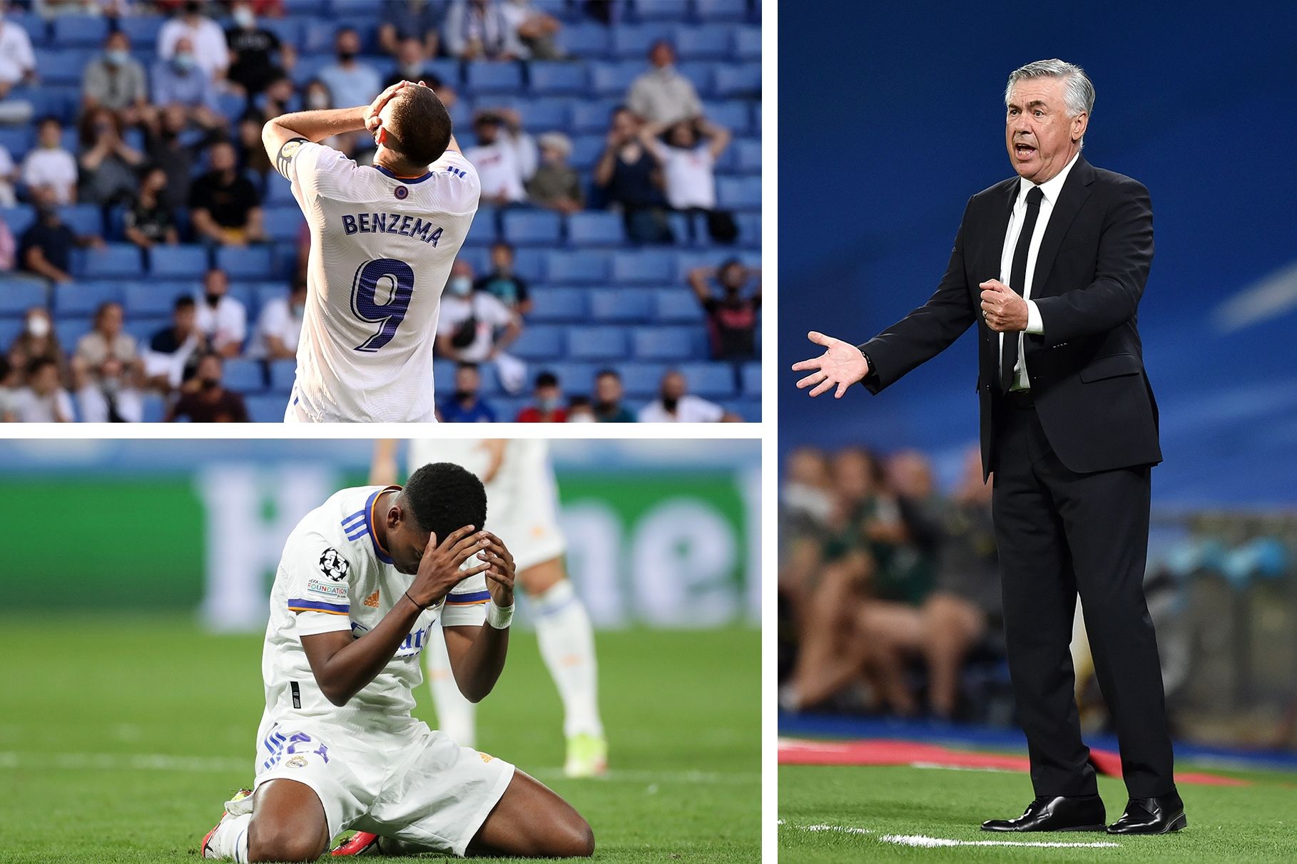 Real Madrid; Carlo Ancelotti Karim Benzema Rodrygo