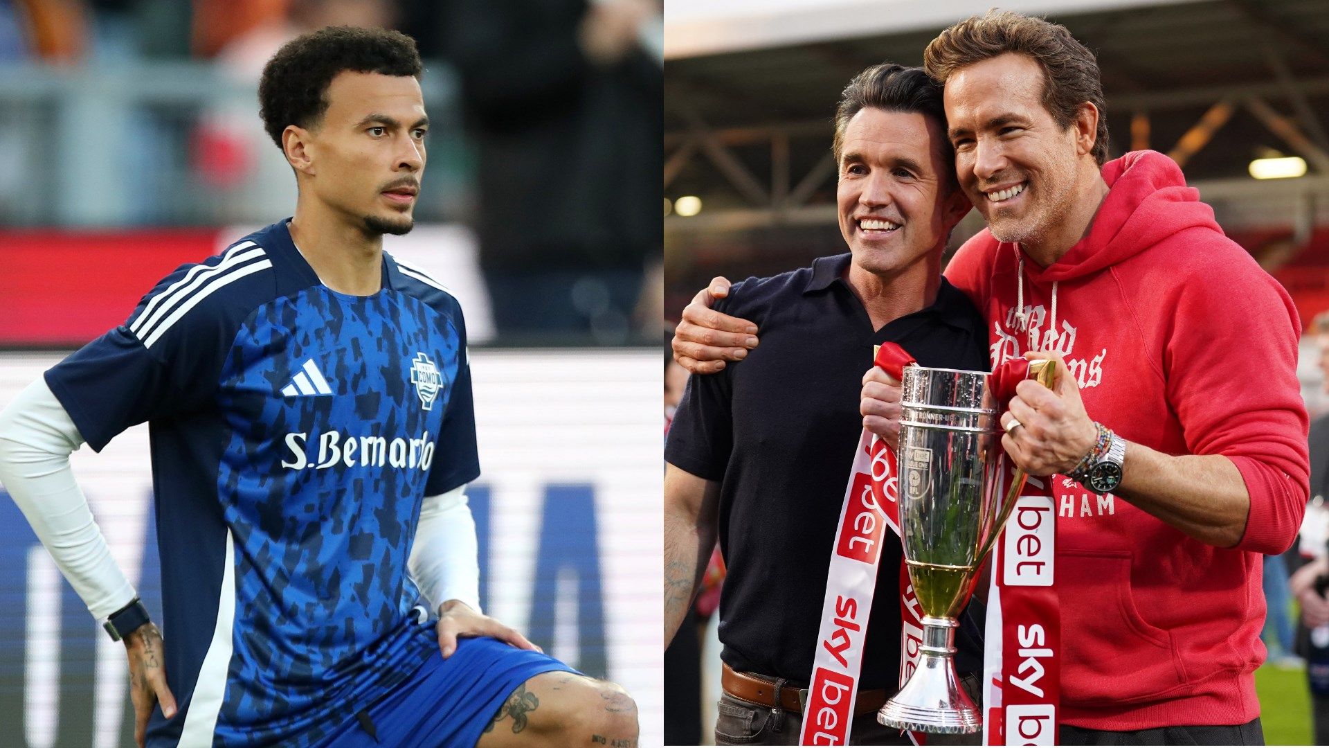 Dele Alli Ryan Reynolds Rob McElhenney Wrexham