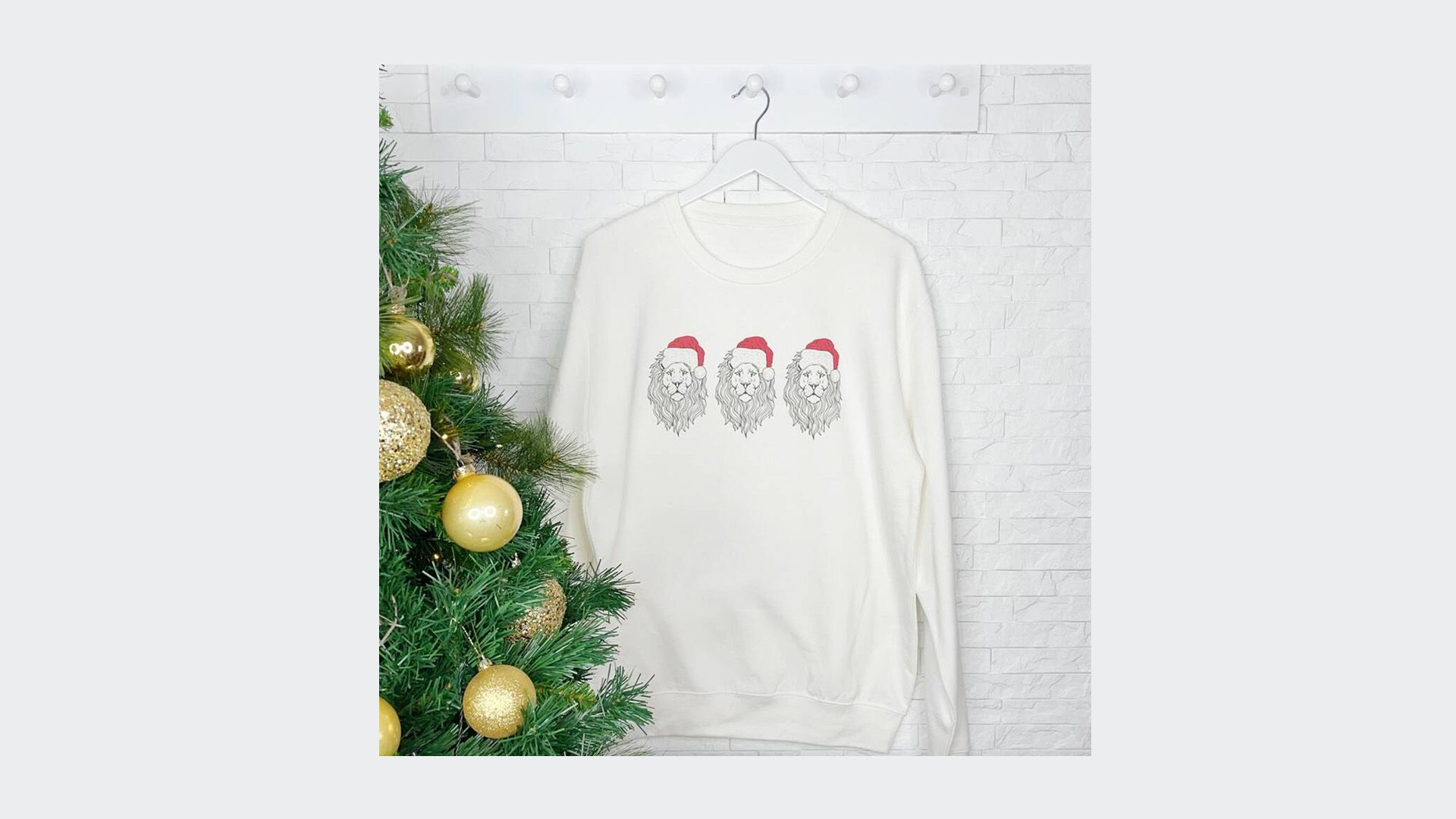 Three Lions England Christmas Jumper