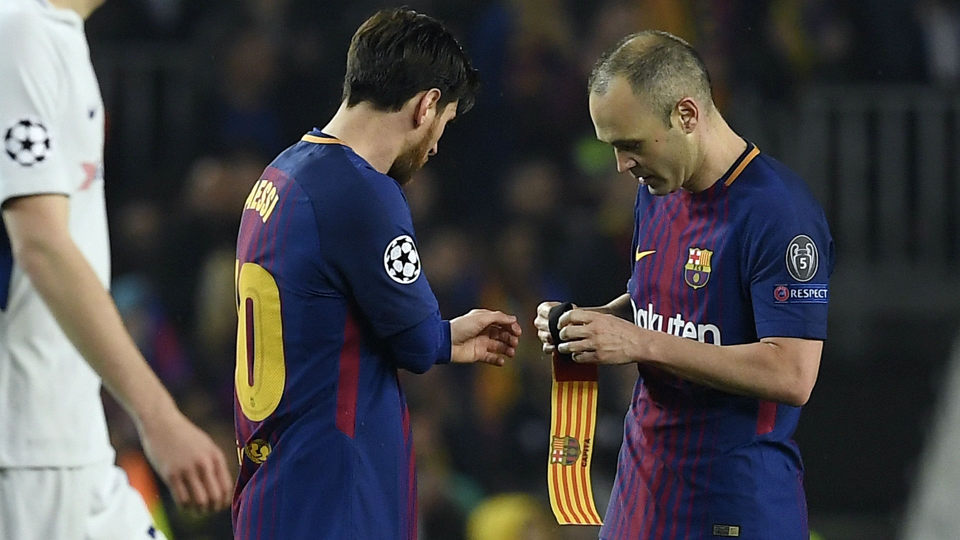 Iniesta Messi Barcelona captain 31 0 2018