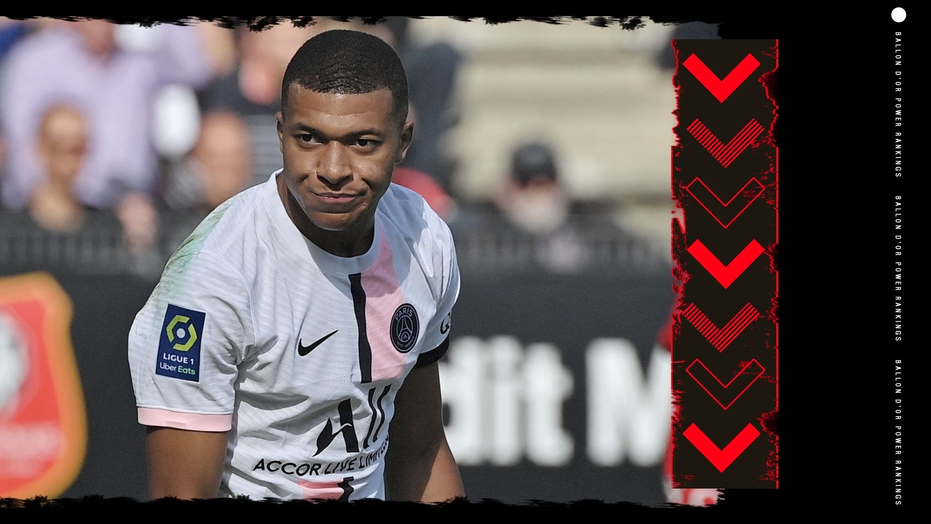 Kylian Mbappe Ballon d'Or Rankings GFX